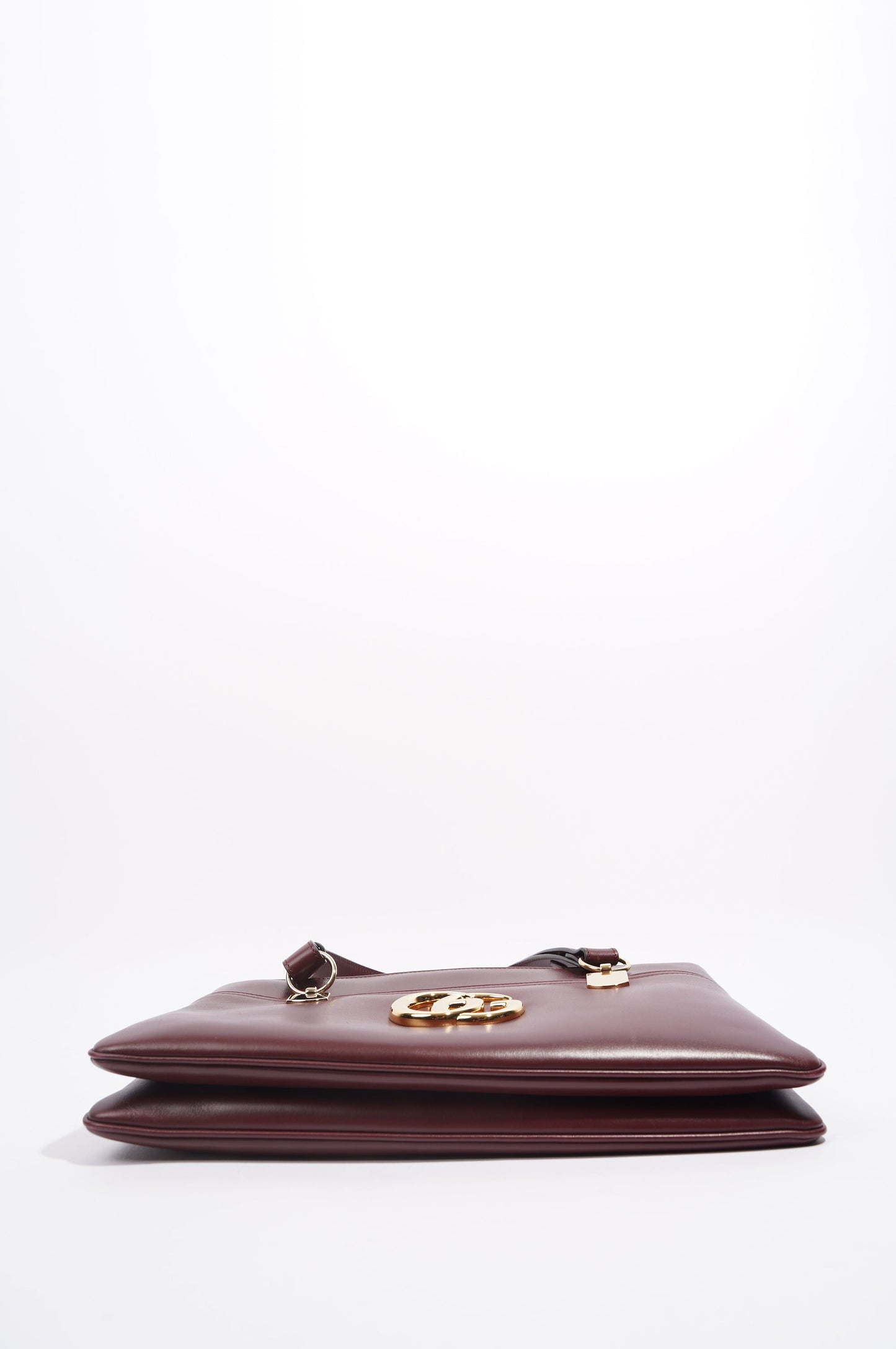 Gucci Womens Arli Shoulder Bag Red Leather Large