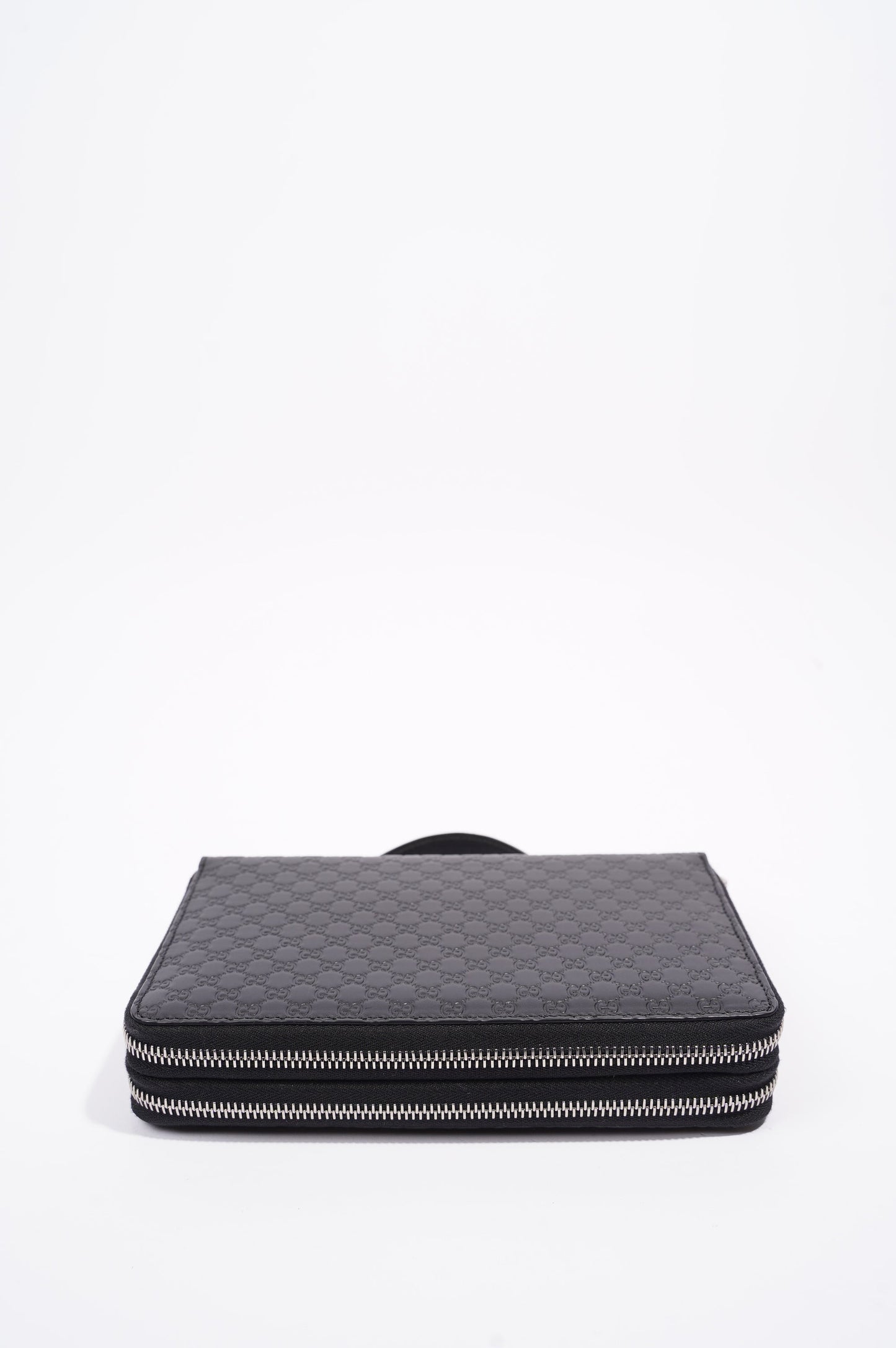 Gucci Mens Microssima Zipper Wallet Black