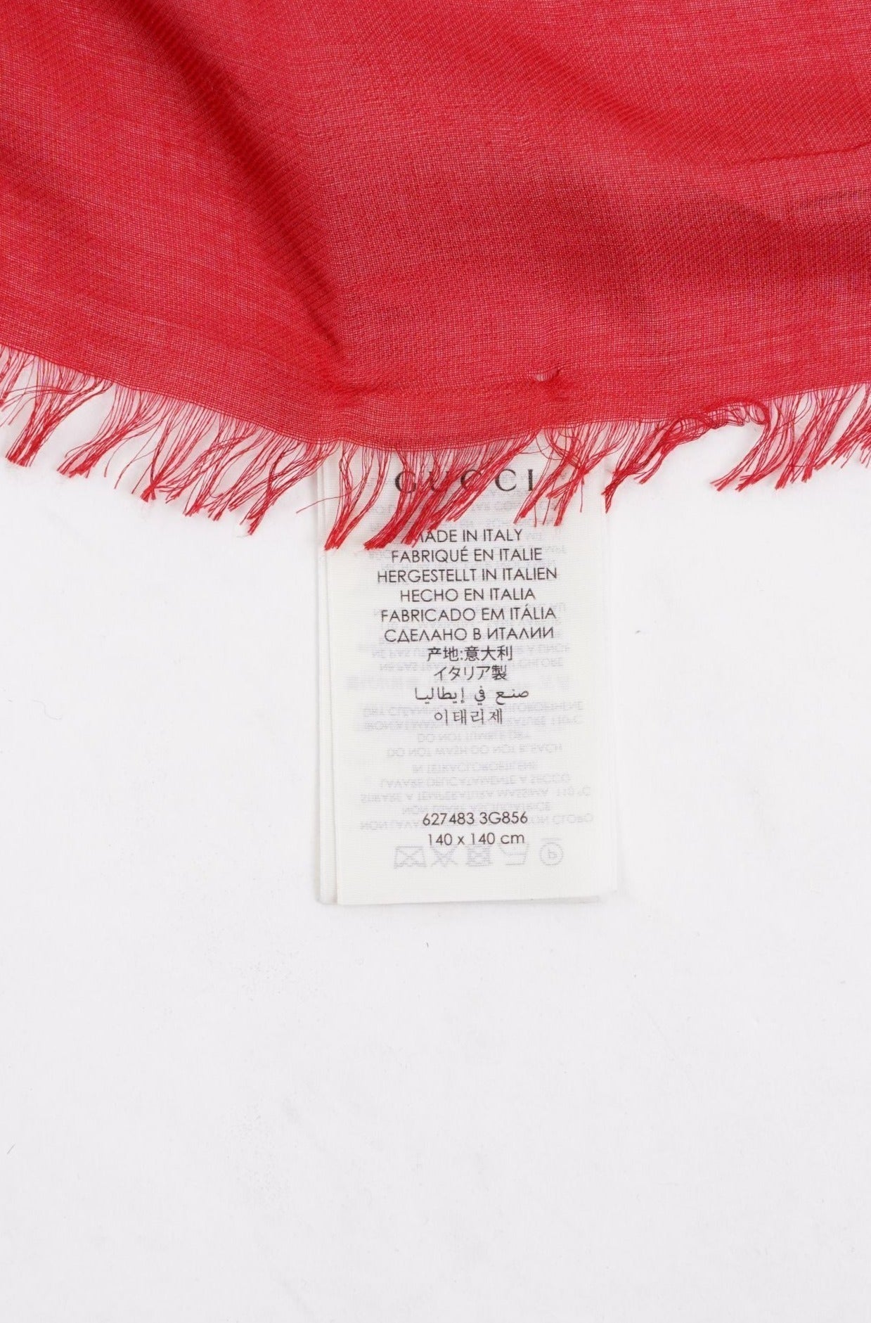 Gucci Womens GG Apple Shawl Brown / Red