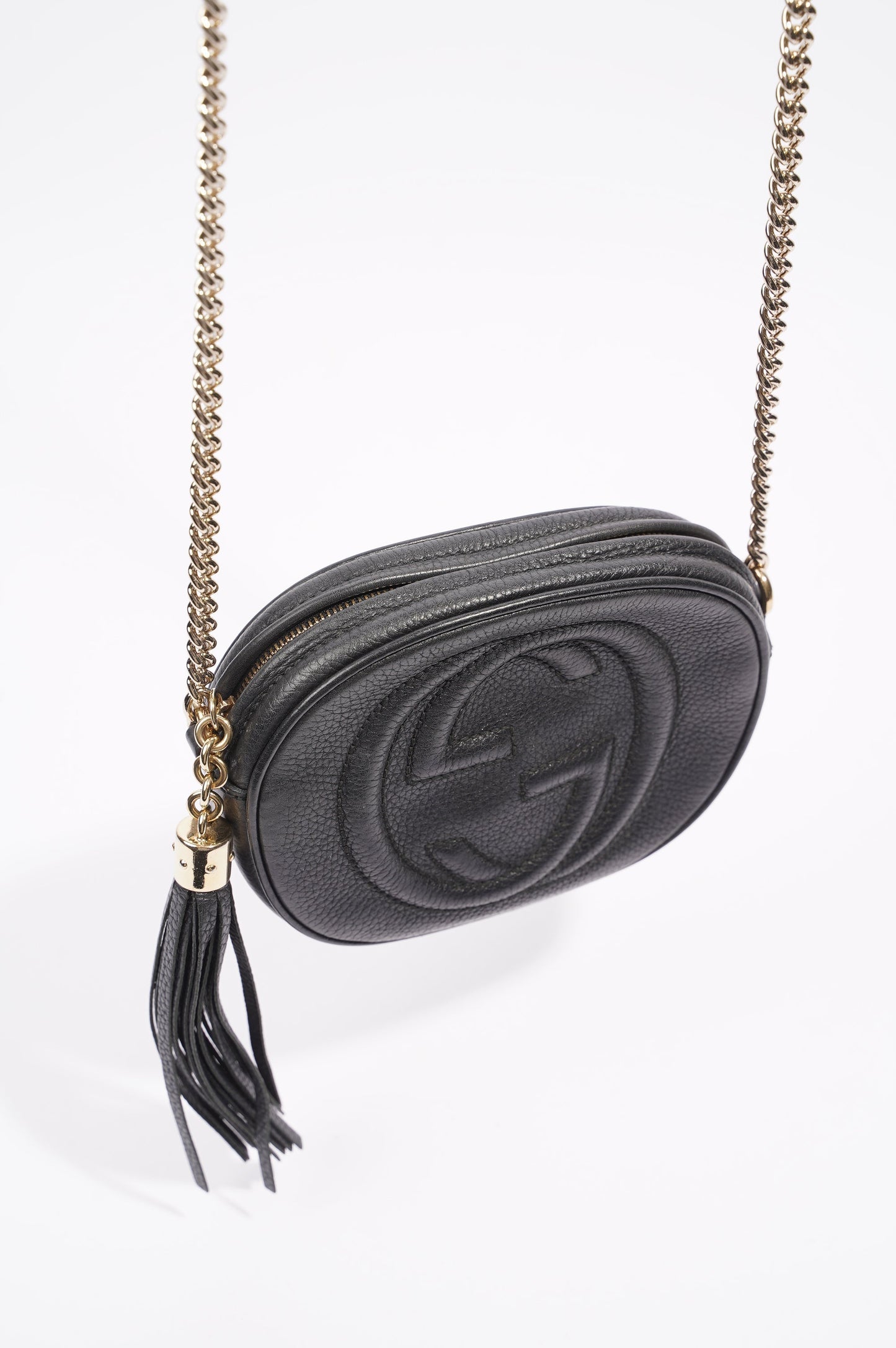 Gucci Womens Soho Chain Bag Black Mini