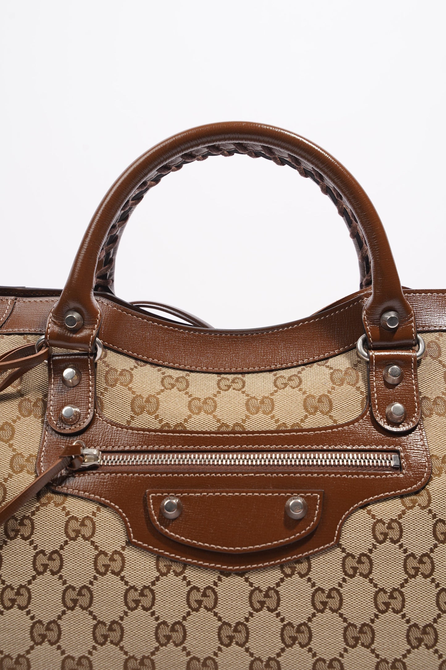 Gucci X Balenciaga Hacker Project GG Neo Classic Bag Brown Medium