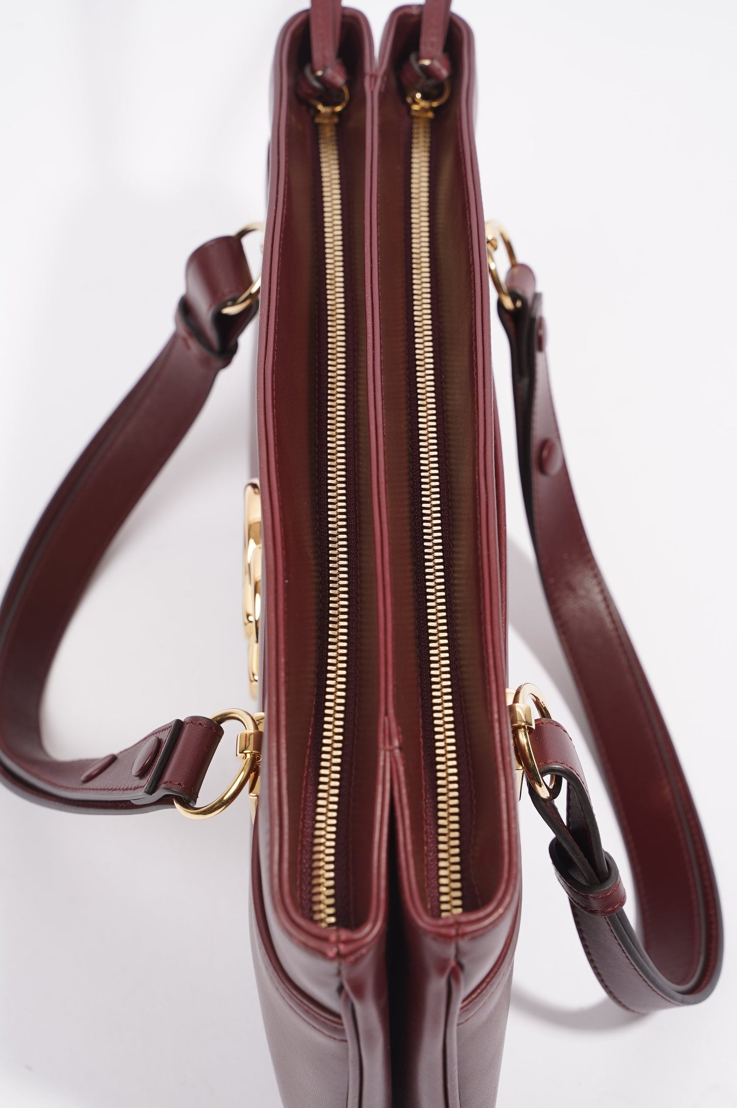 Gucci Womens Arli Shoulder Bag Red Leather Large
