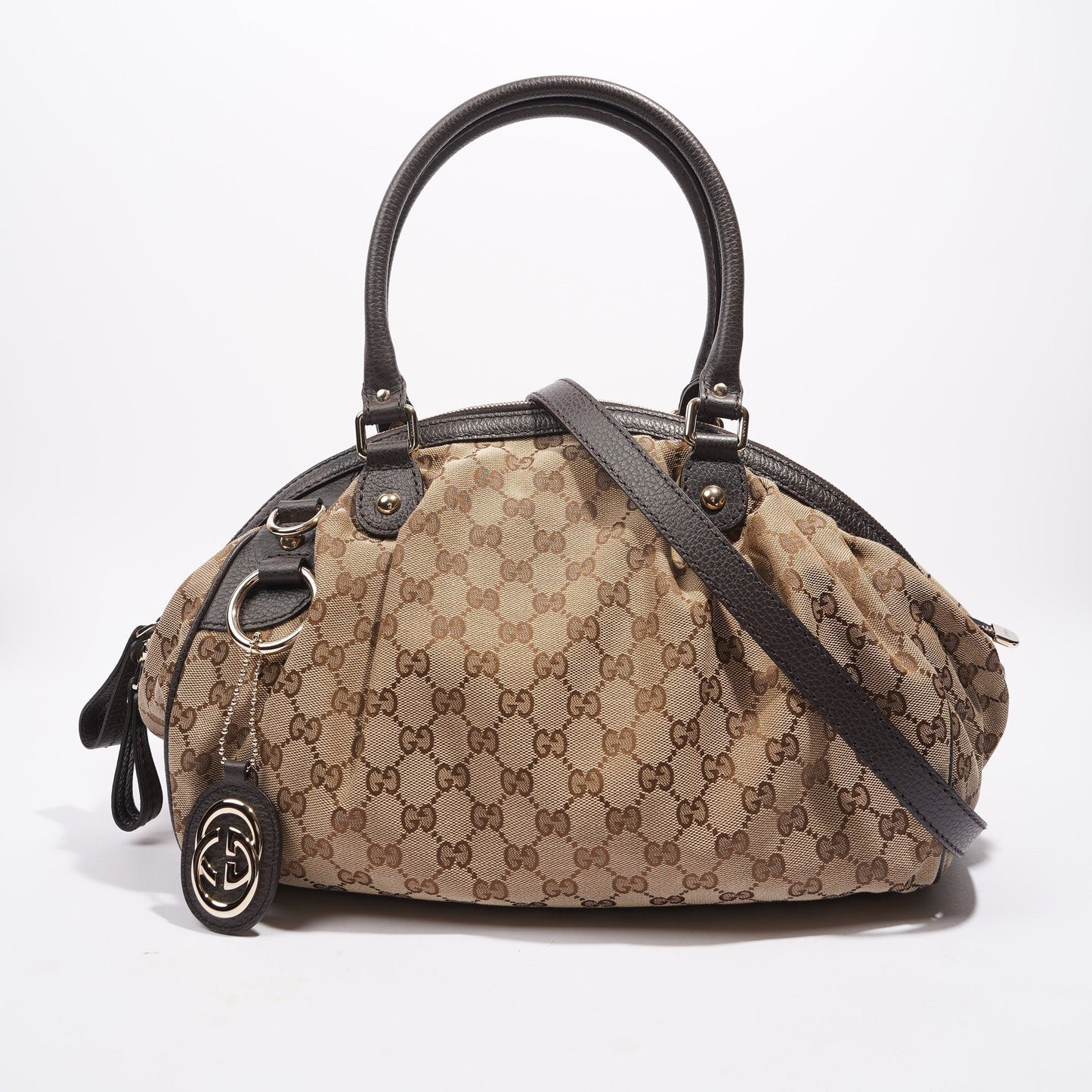 Gucci Womens Sukey Bag Supreme Canvas