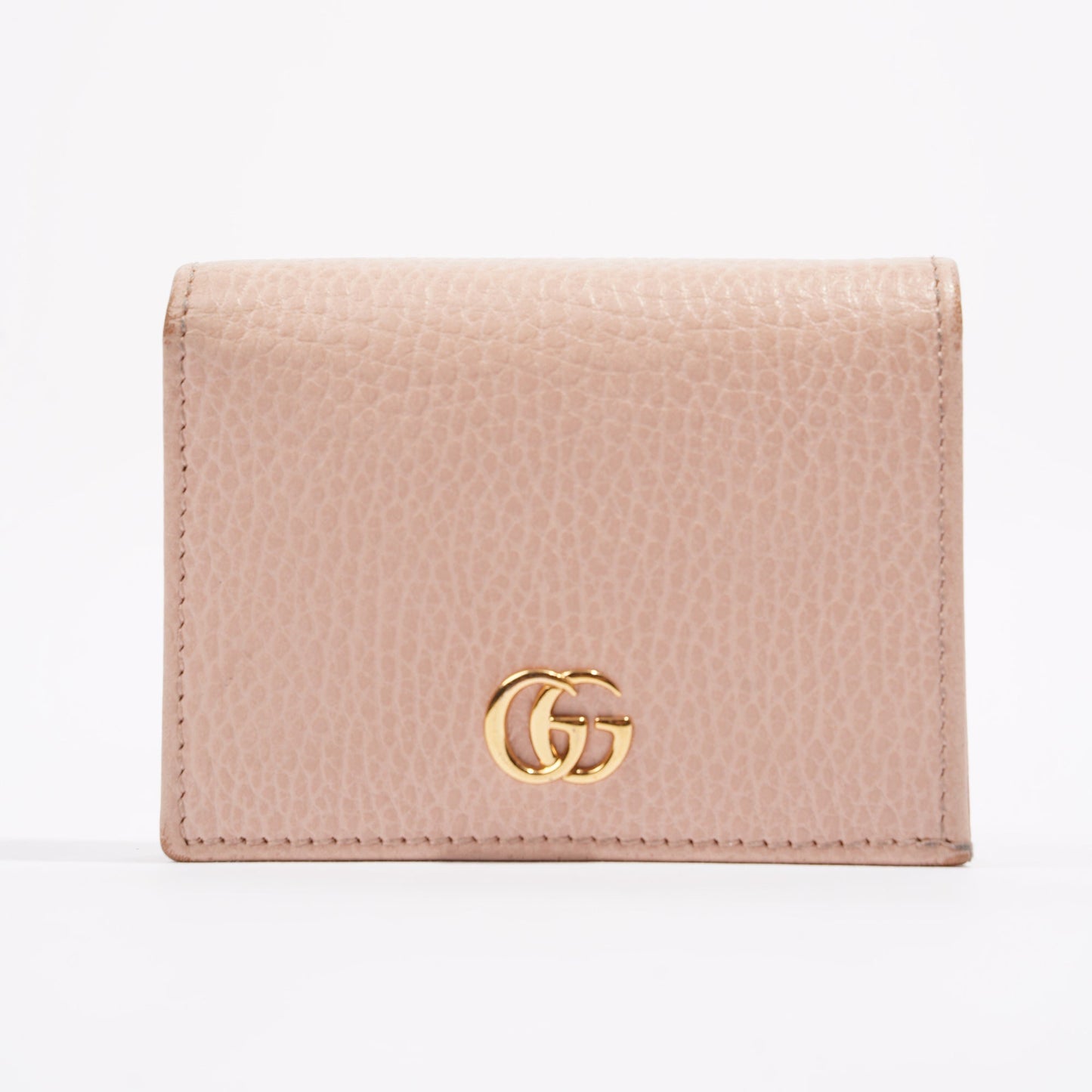 Gucci Womens Card Case GG Marmont Nude