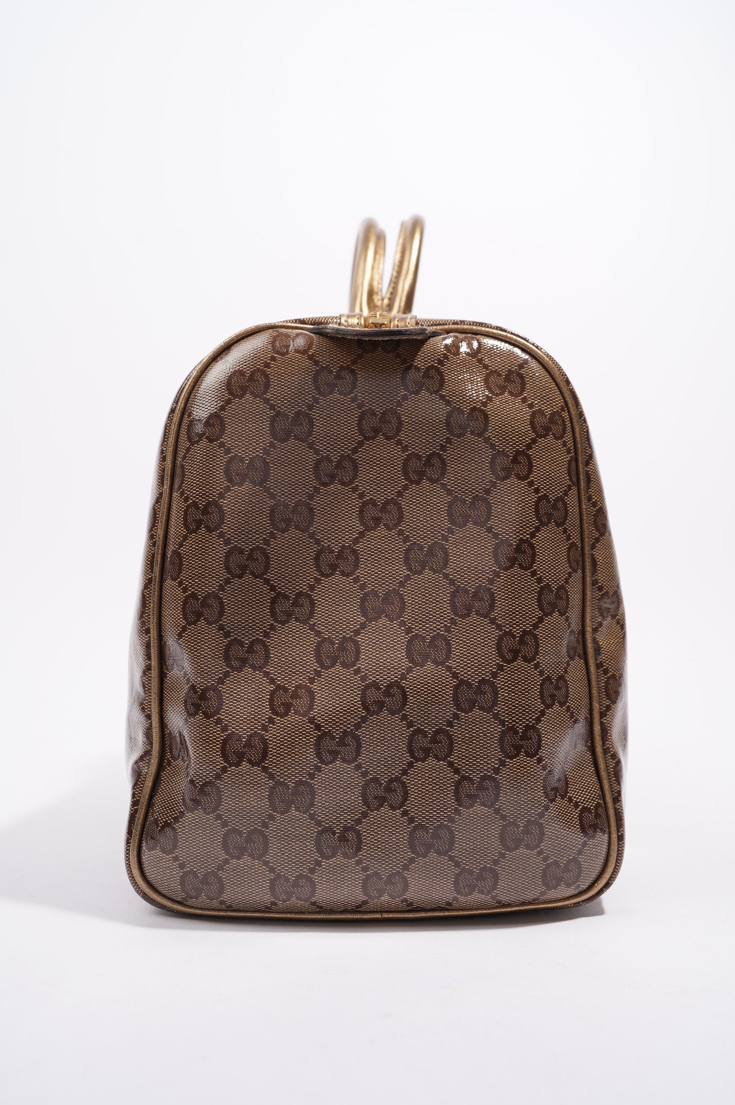 Gucci Womens Boston Bag Medium Coated Monogram