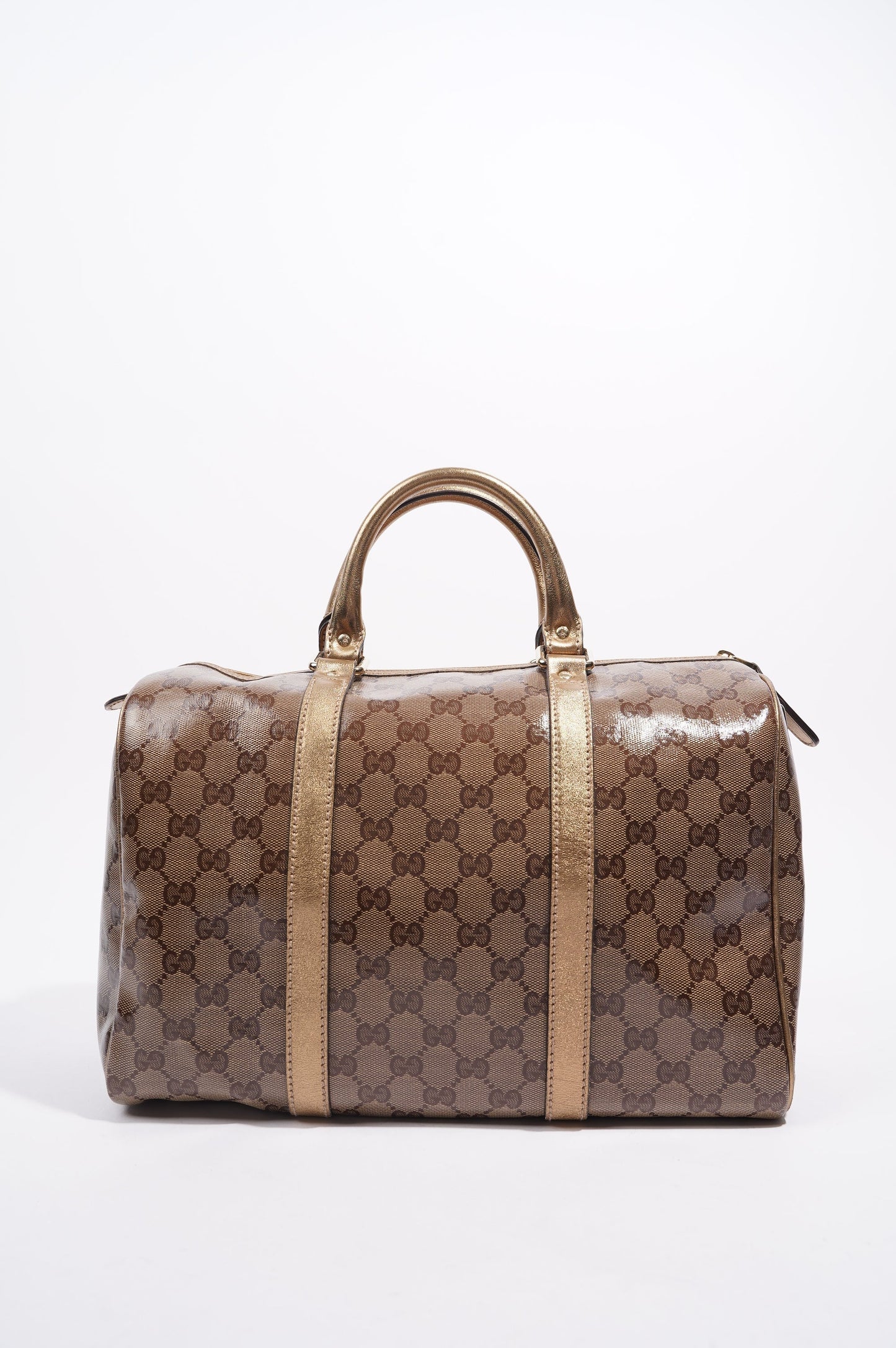 Gucci Womens Boston Bag Medium Coated Monogram