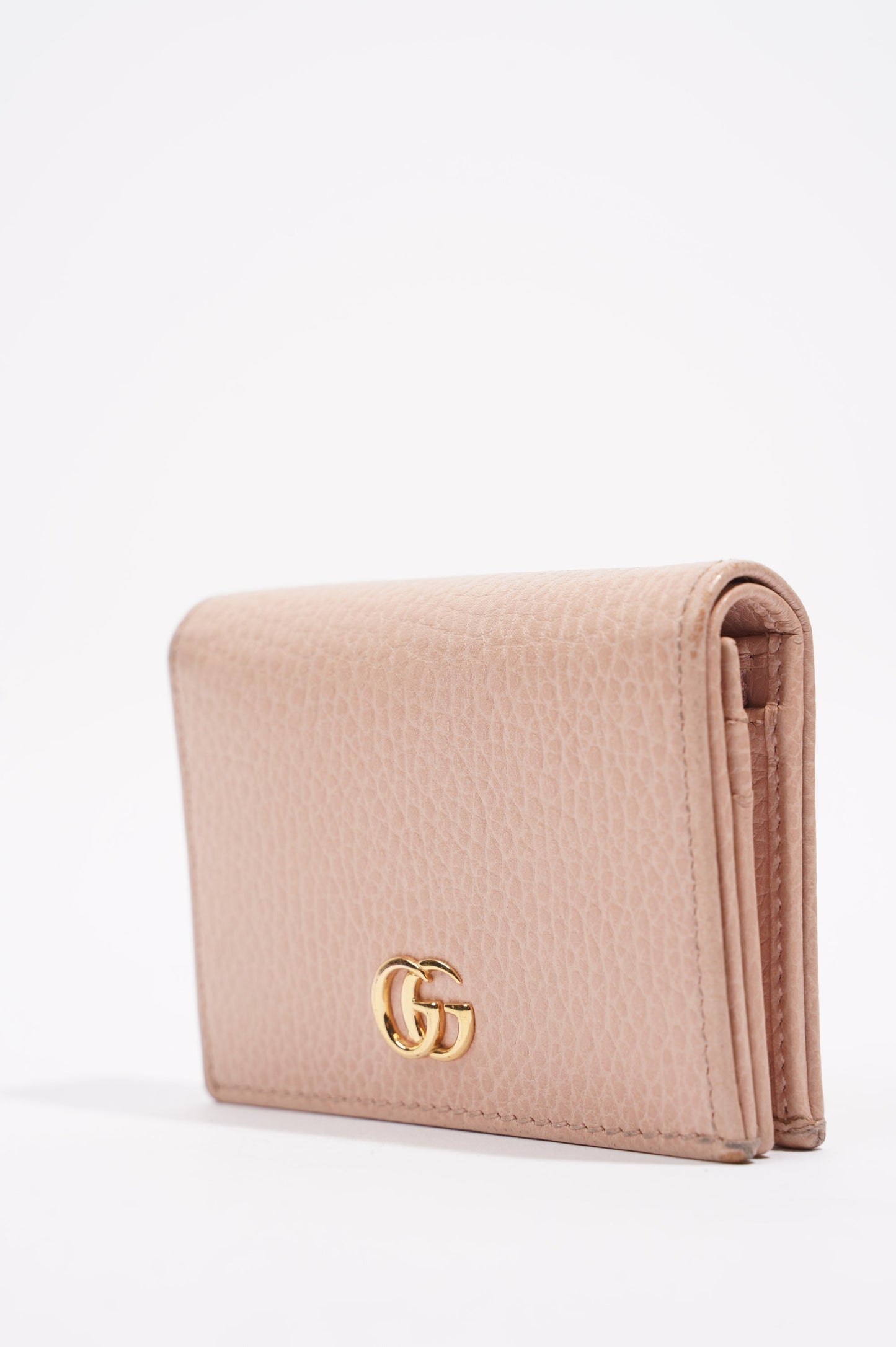 Gucci Womens Card Case GG Marmont Nude