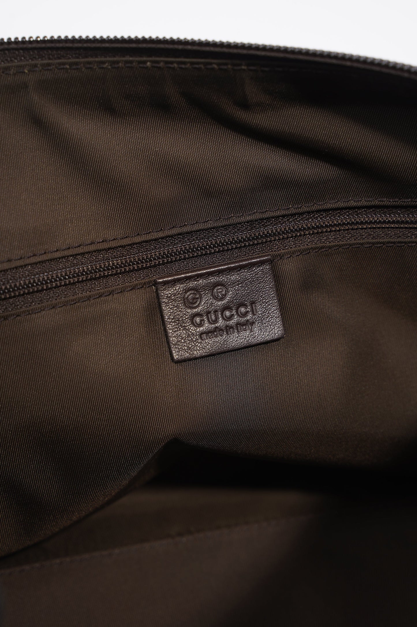 Gucci Canvas Boston Bag Beige / Brown