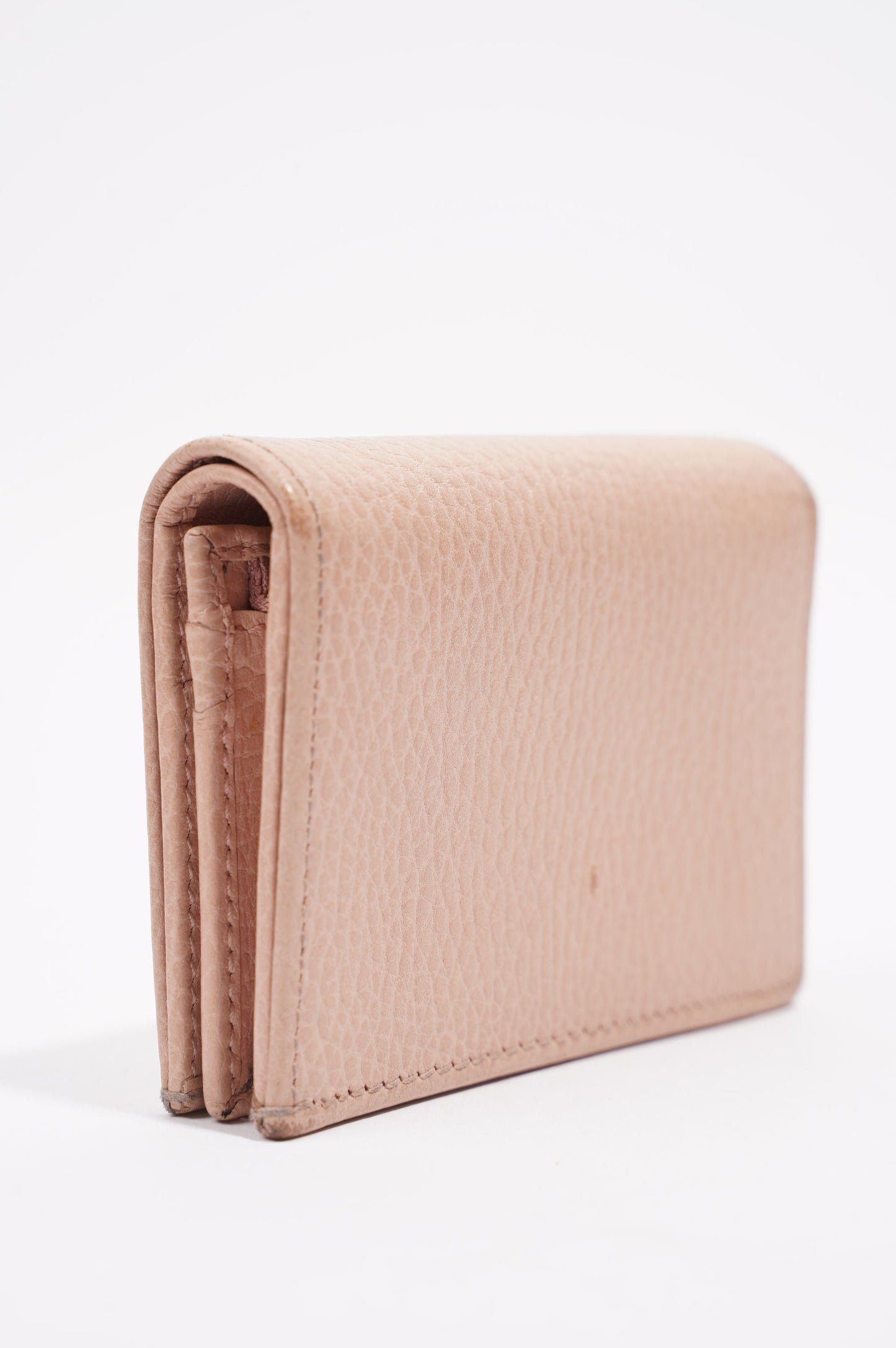 Gucci Womens Card Case GG Marmont Nude