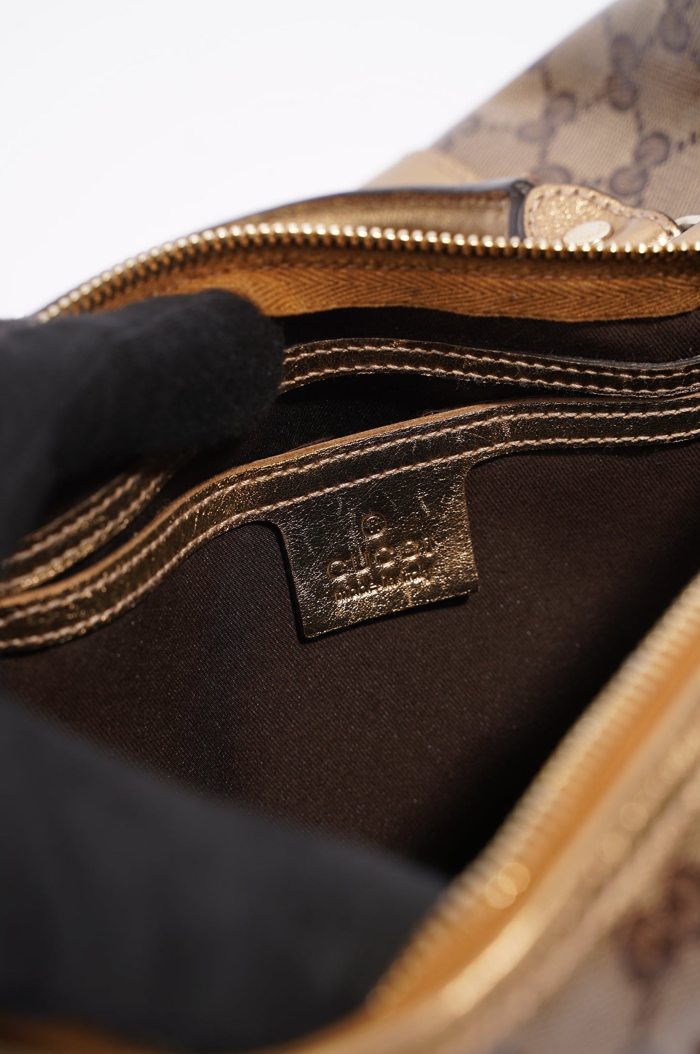 Gucci Womens Boston Bag Medium Coated Monogram