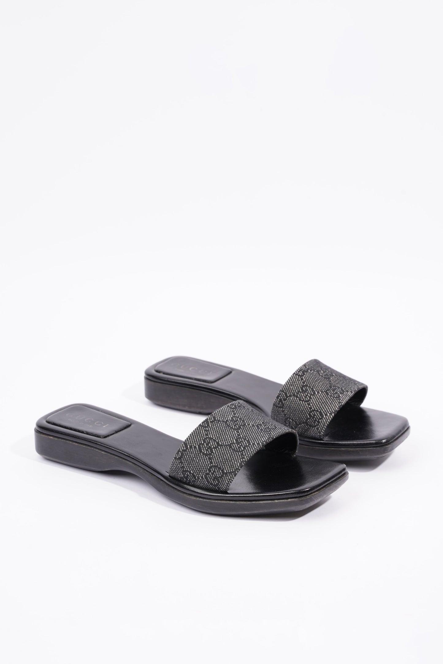 Gucci Womens GG Monogram Clog Black EU 37.5 / UK 4.5