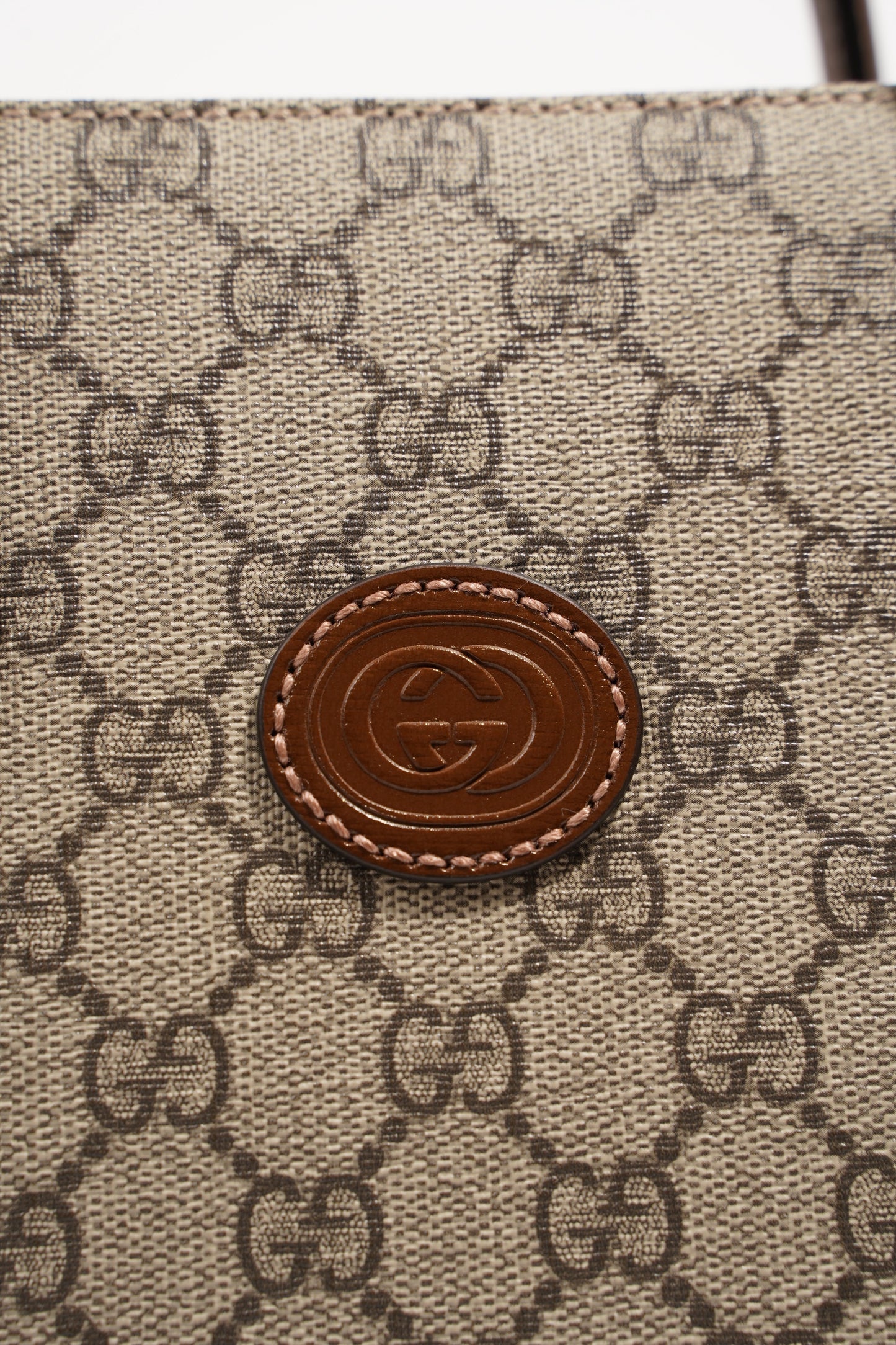Gucci Womens Top Handle GG Tote Supreme Small