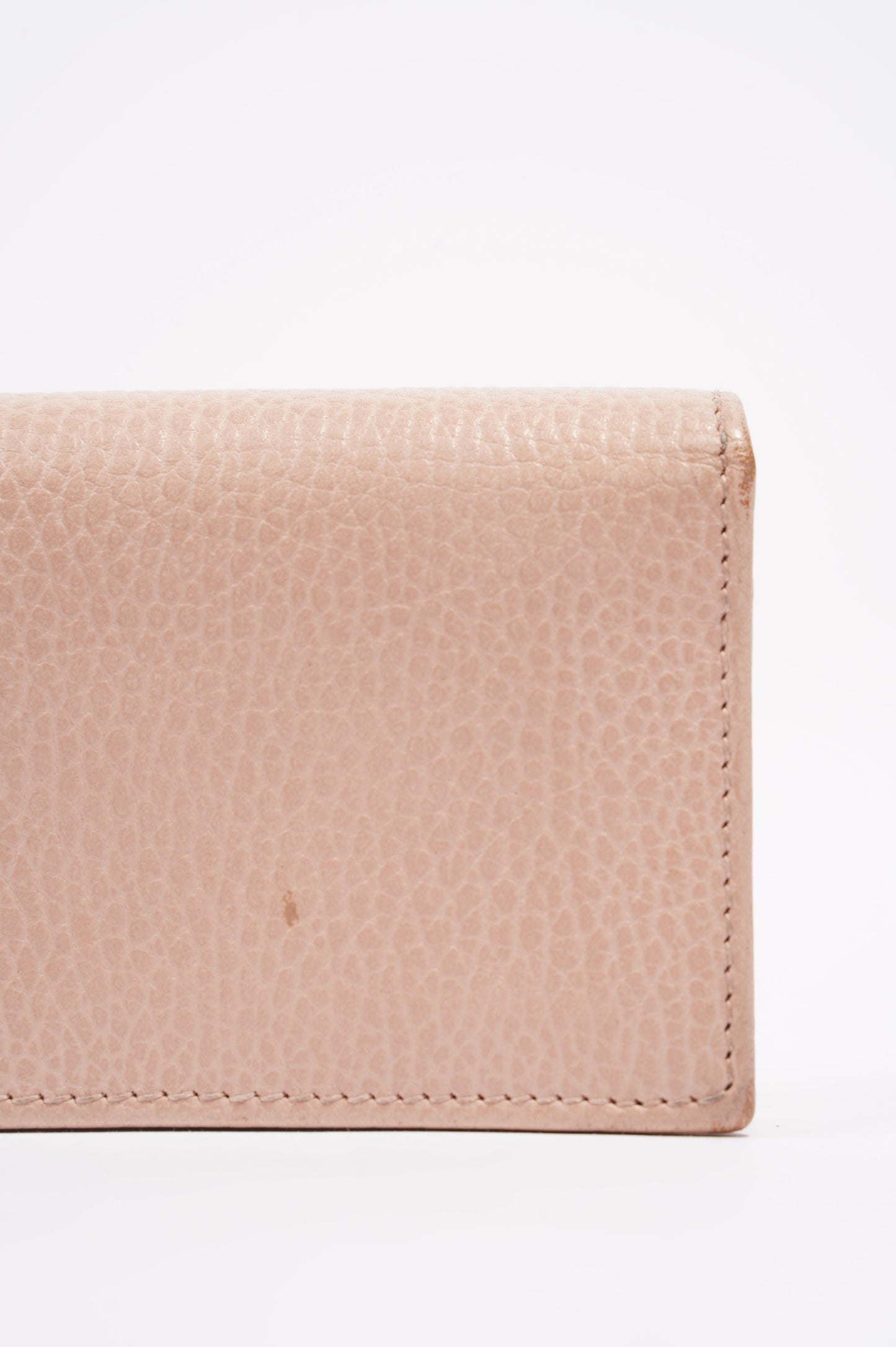 Gucci Womens Card Case GG Marmont Nude