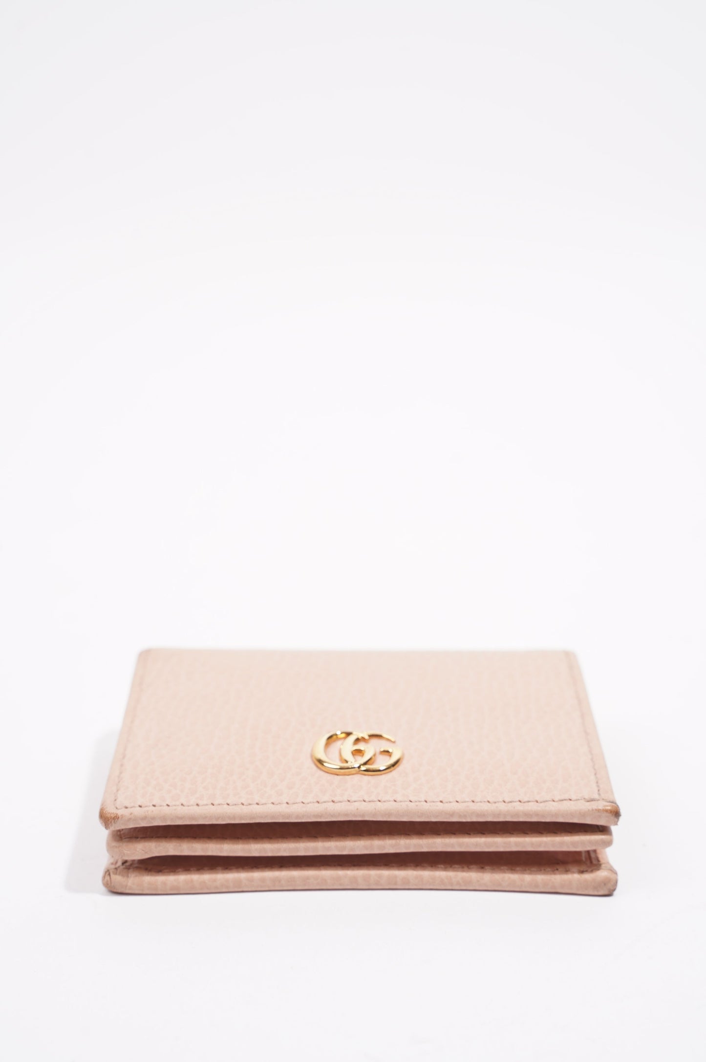 Gucci Womens Card Case GG Marmont Nude