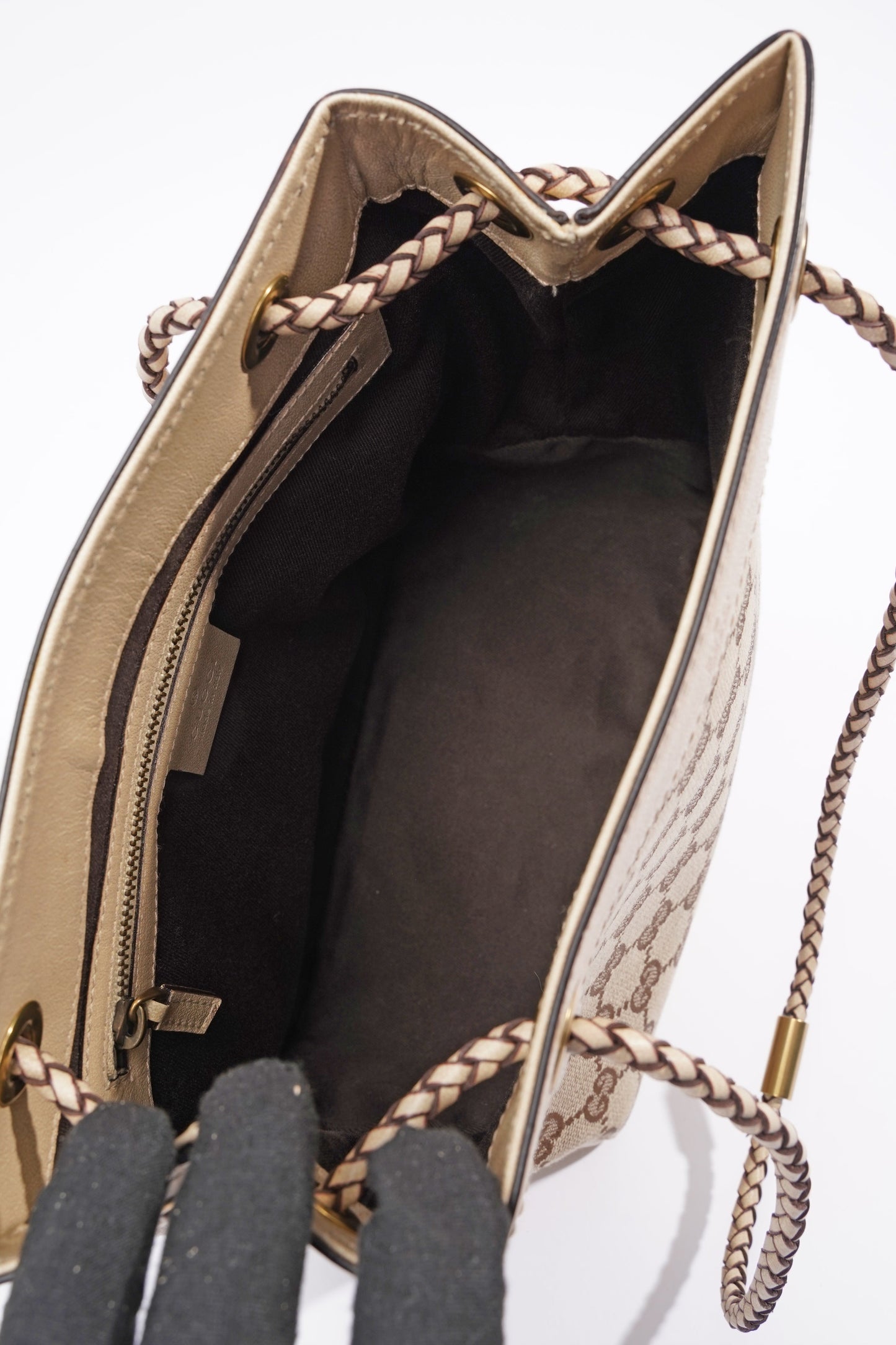 Gucci Womens Gifford Tote Bag Supreme Canvas