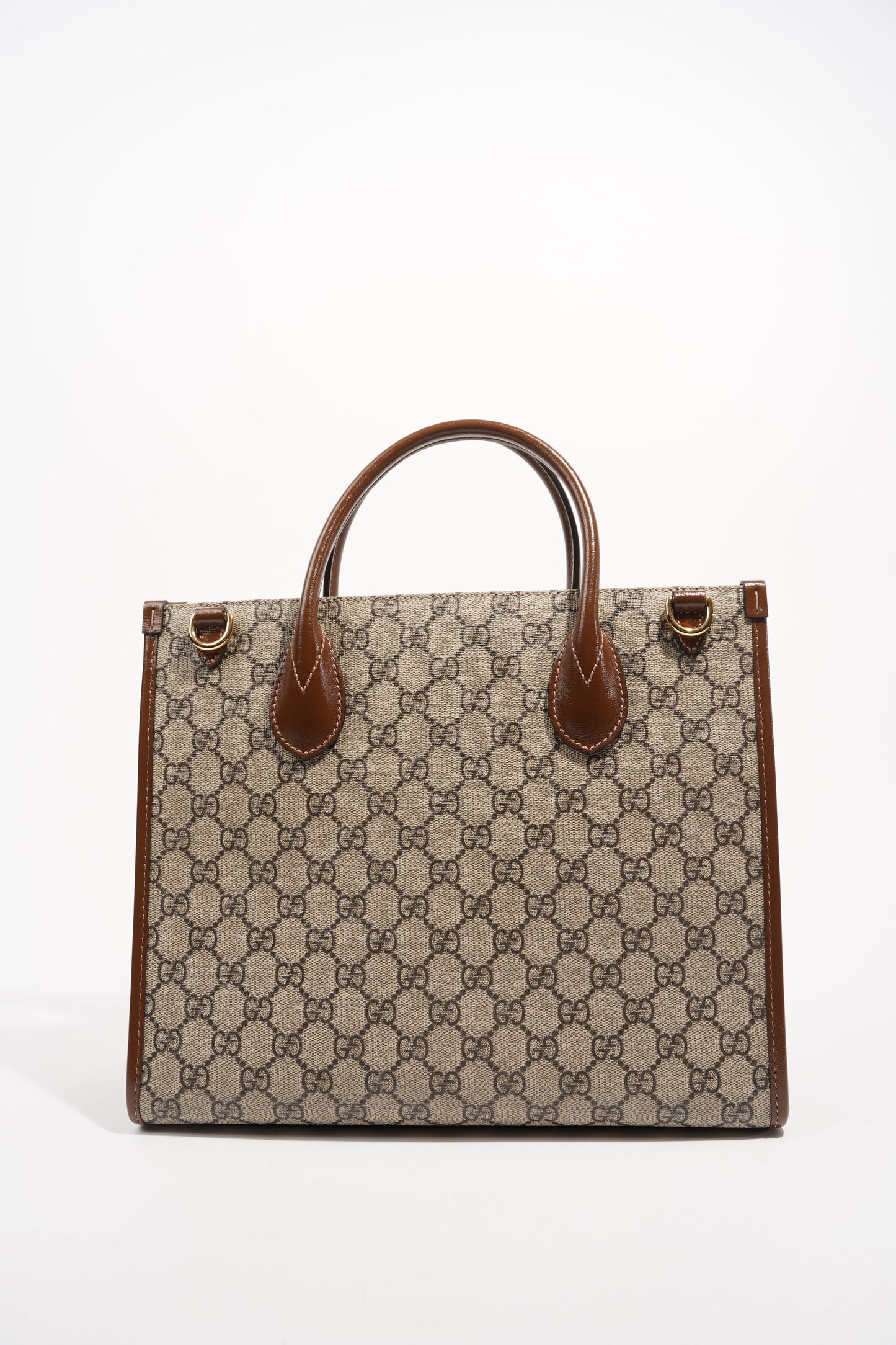 Gucci Womens Top Handle GG Tote Supreme Small