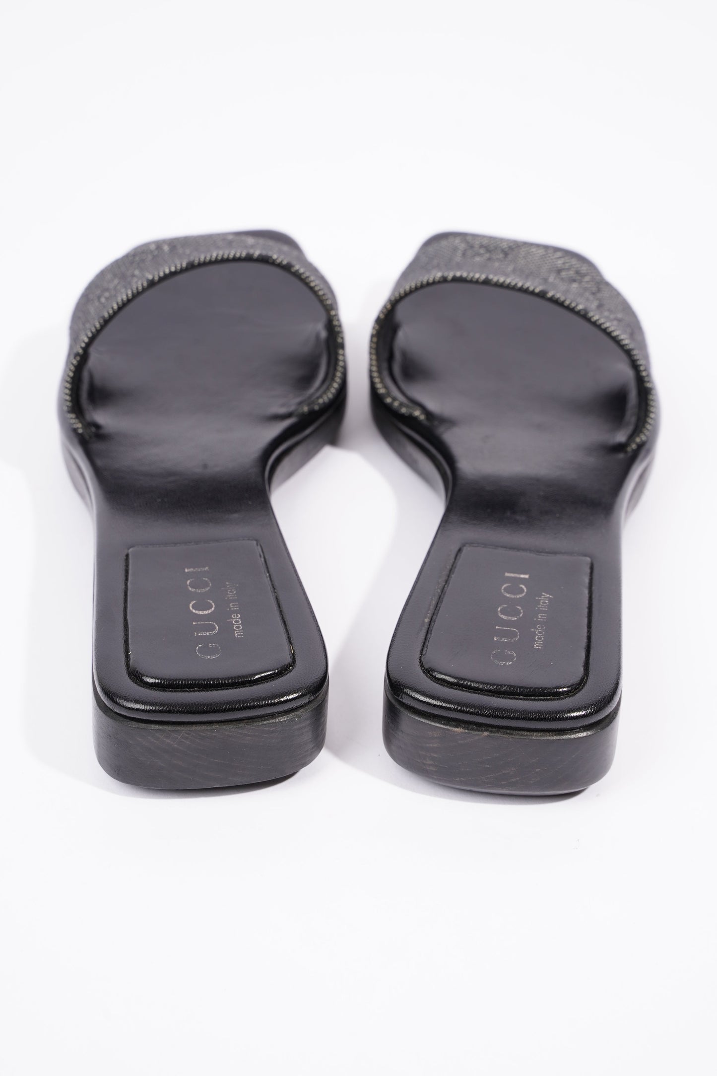 Gucci Womens GG Monogram Clog Black EU 37.5 / UK 4.5
