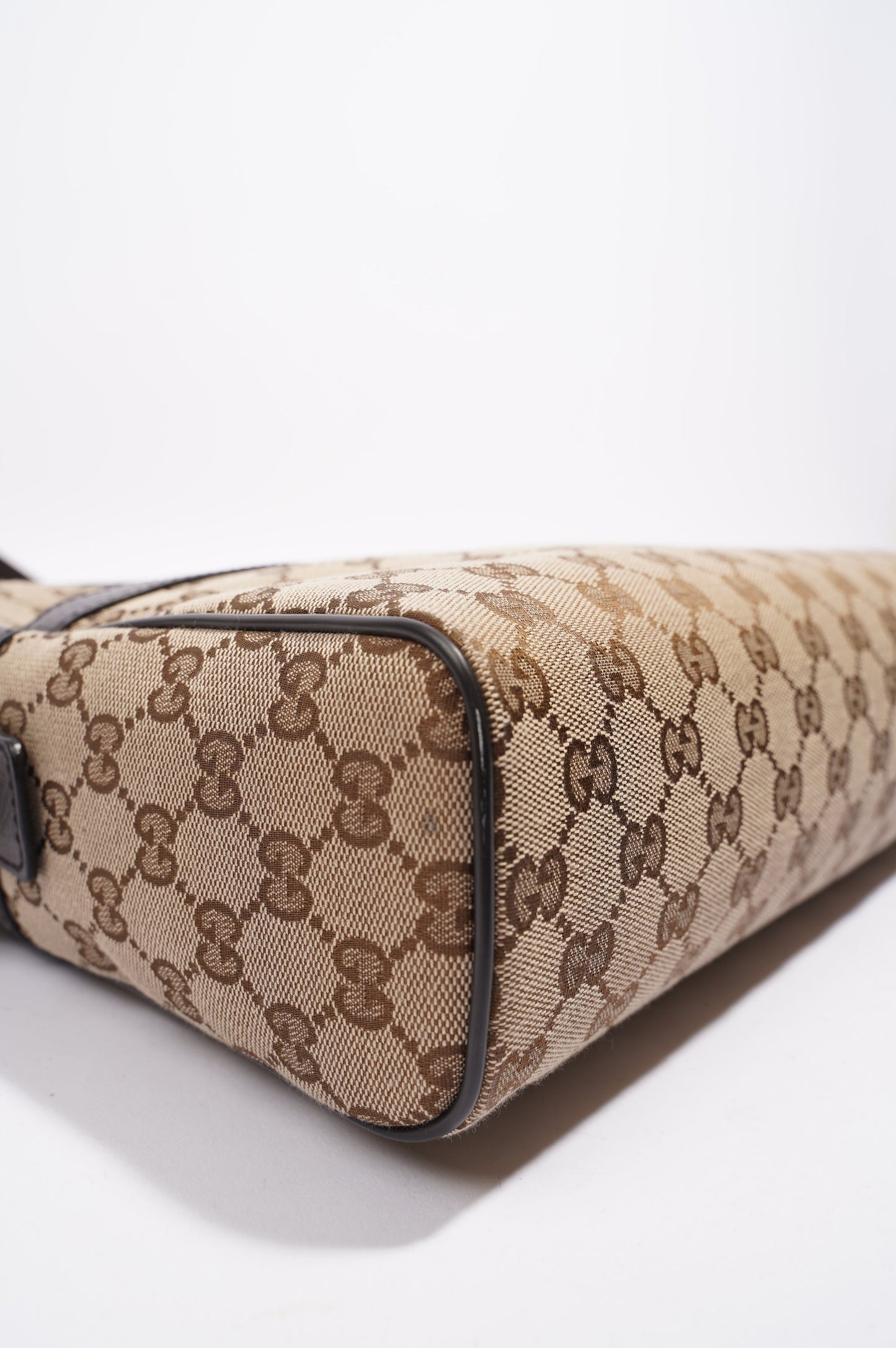Gucci Mens Messenger Crossbody Bag Brown Canvas