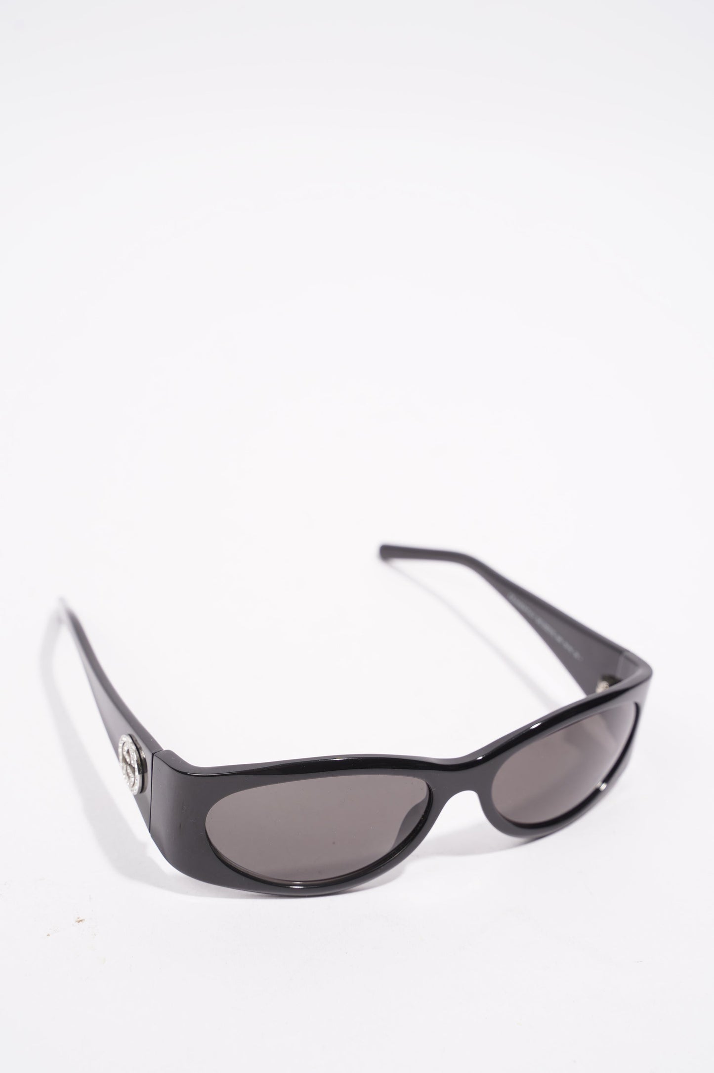 Gucci Womens Interlocking 90's Sunglasses Black Acetate 120