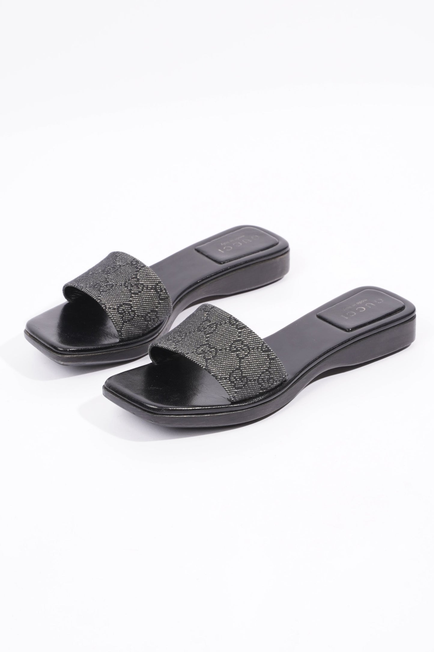 Gucci Womens GG Monogram Clog Black EU 37.5 / UK 4.5