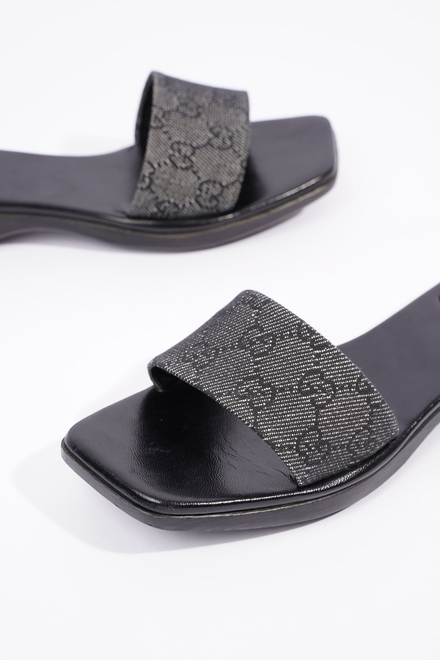 Gucci Womens GG Monogram Clog Black EU 37.5 / UK 4.5