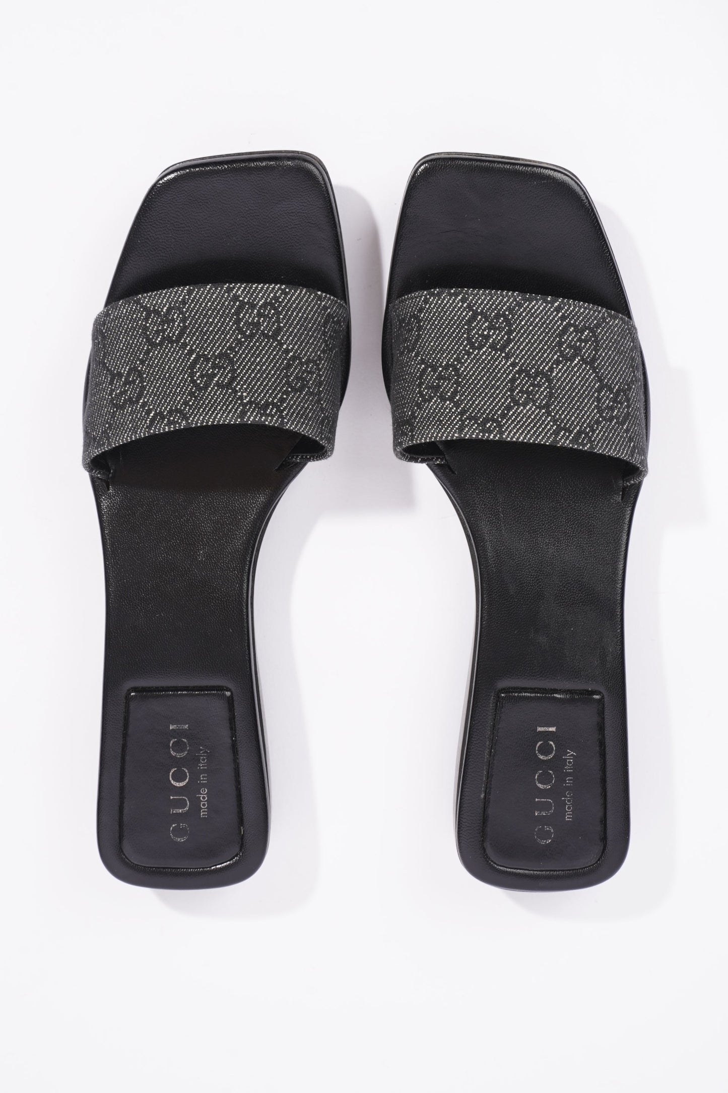 Gucci Womens GG Monogram Clog Black EU 37.5 / UK 4.5