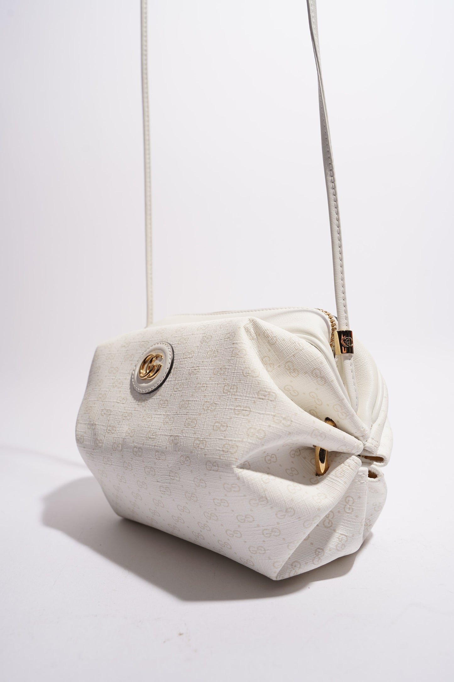 Gucci Womens GG New Candy White Canvas
