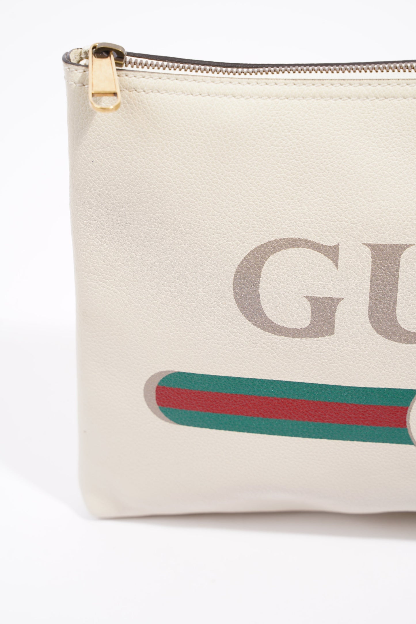 Gucci Womens Portfolio Clutch Bag Cream