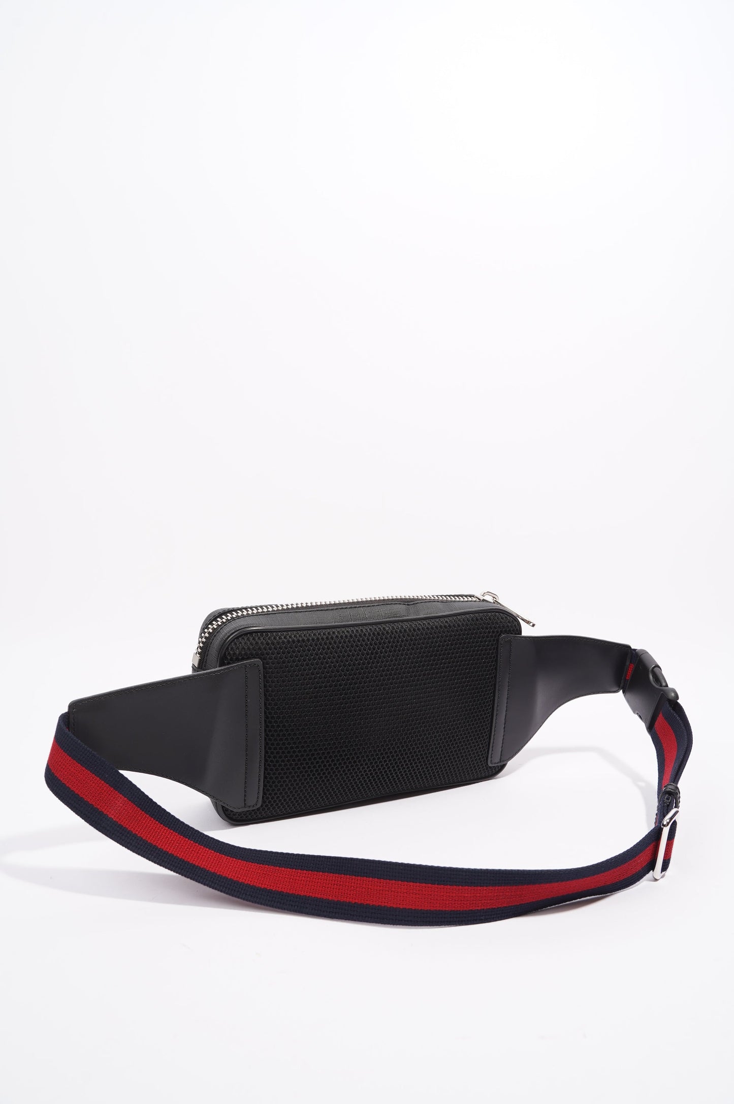 Gucci Mens GG Belt Bag Grey Canvas