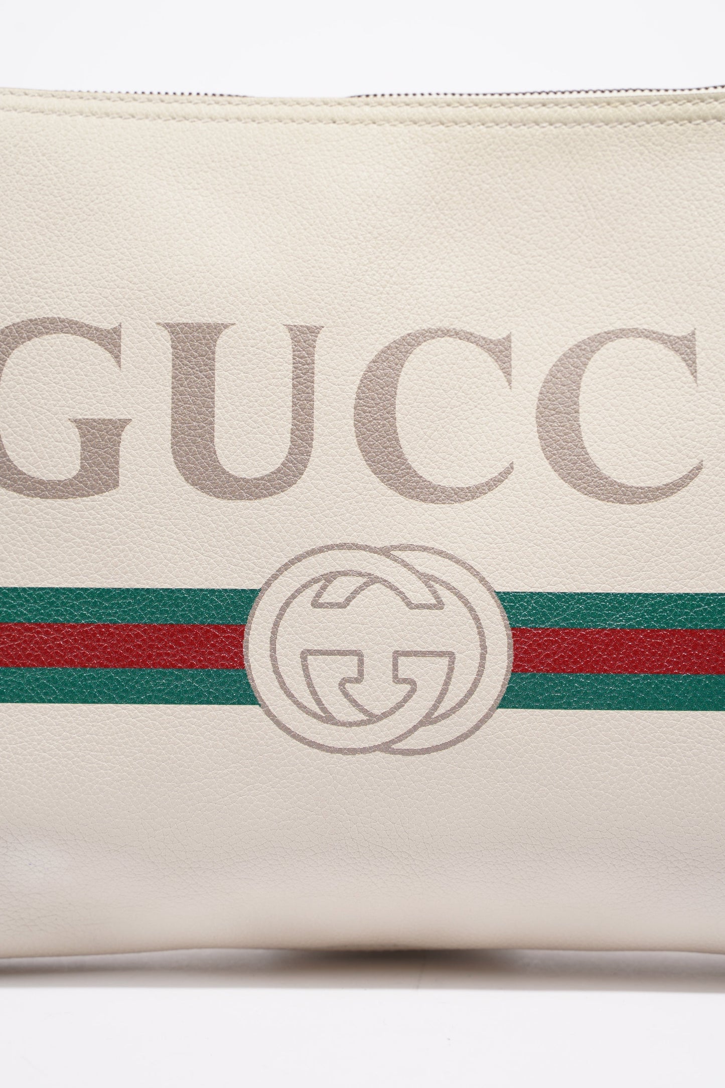 Gucci Womens Portfolio Clutch Bag Cream