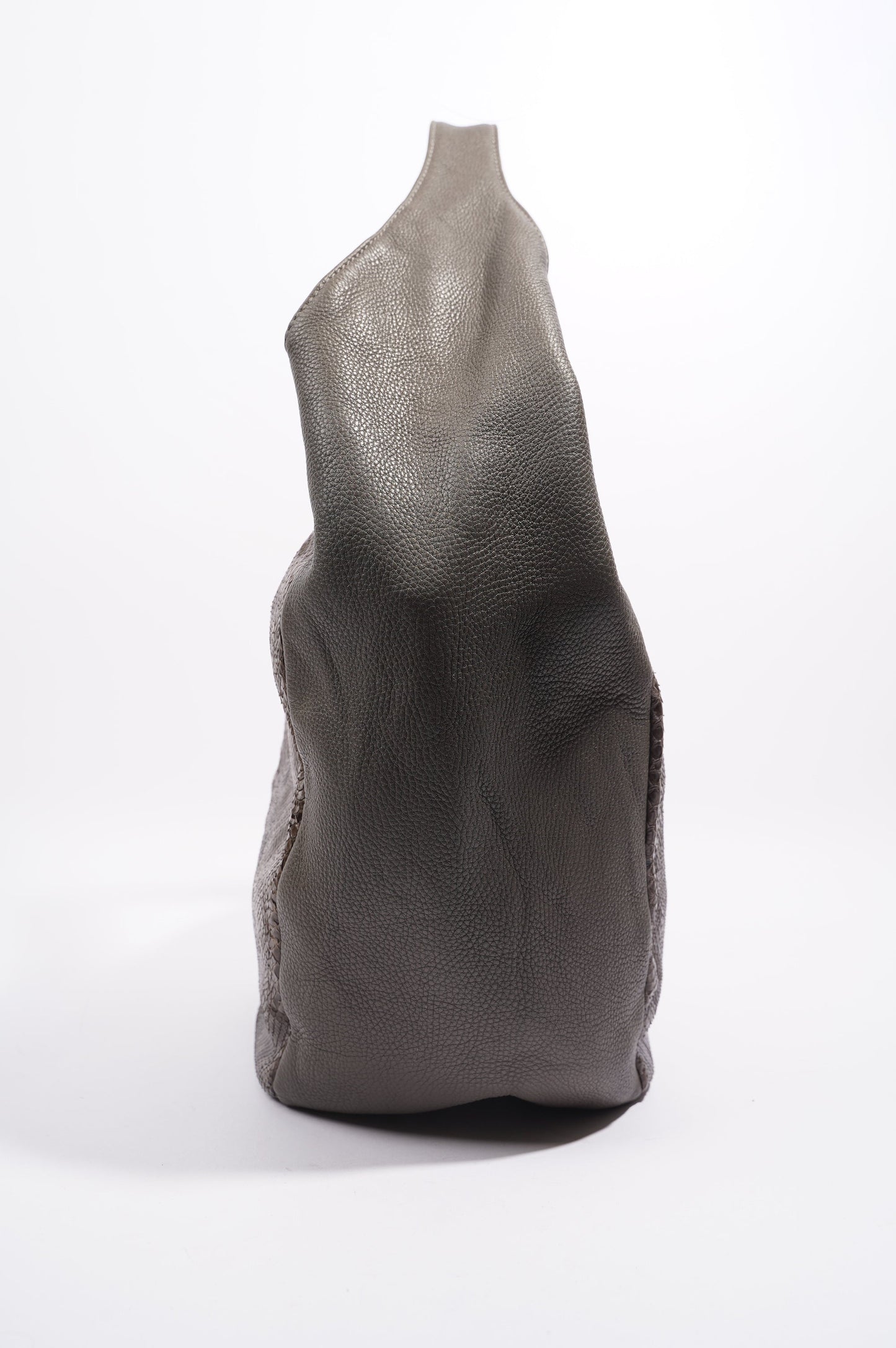 Gucci Womens Python Hobo Bag Grey