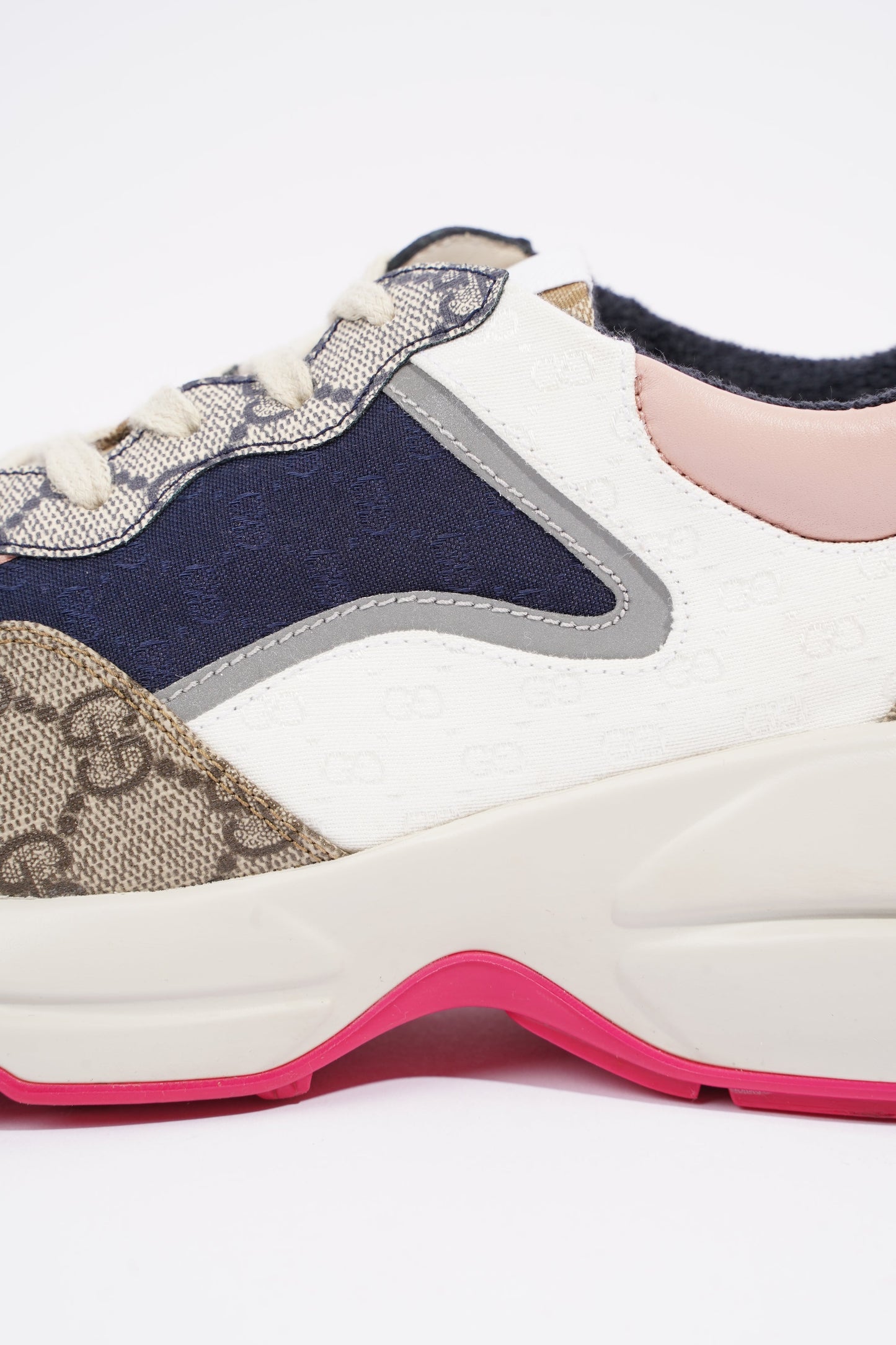 Gucci Womens Rhyton Supreme / Blue / Pink EU 38.5 / UK 5.5