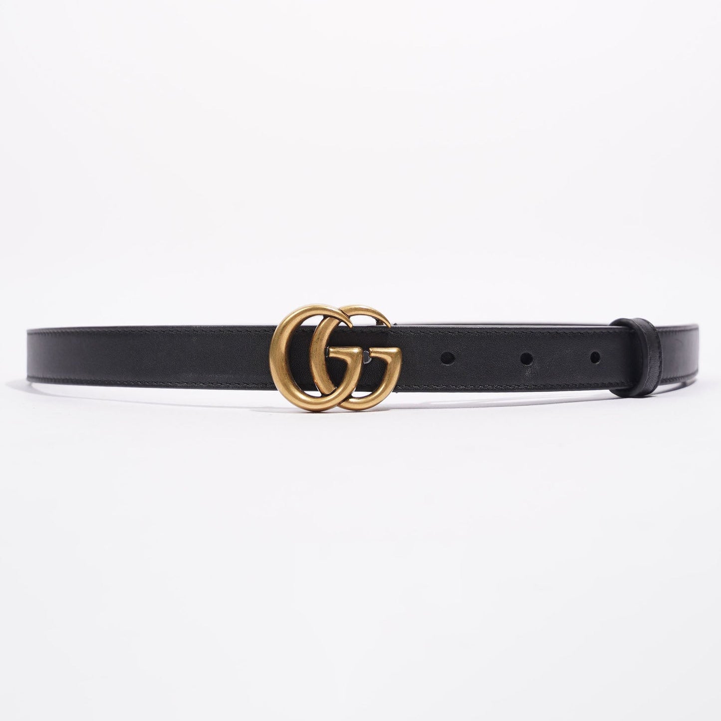 Gucci Womens Marmont Belt Black Leather 75cm - 30"