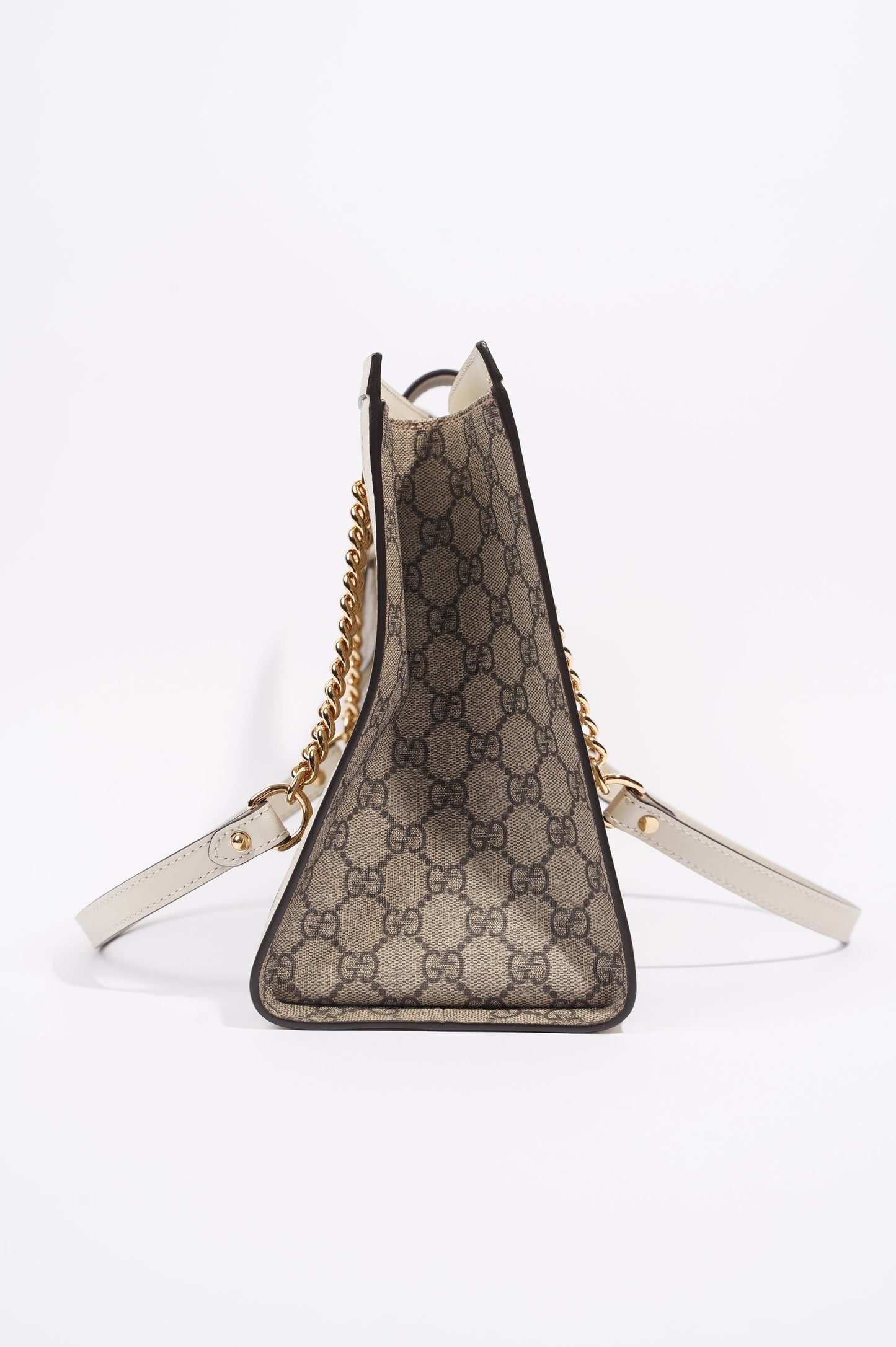 Gucci Womens Padlock Bag Supreme / White Medium