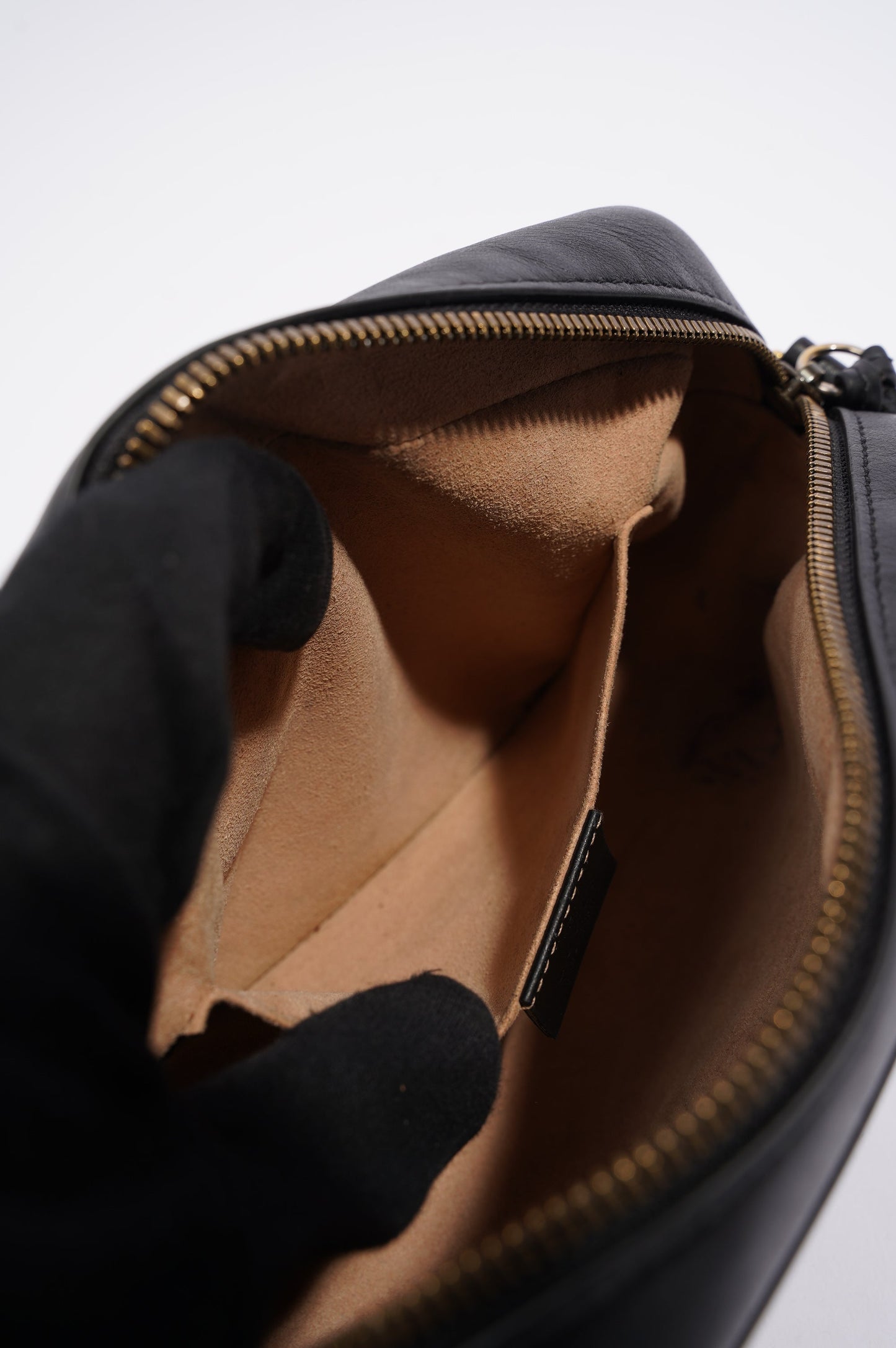 Gucci Womens Marmont Zip Black / Gold Small