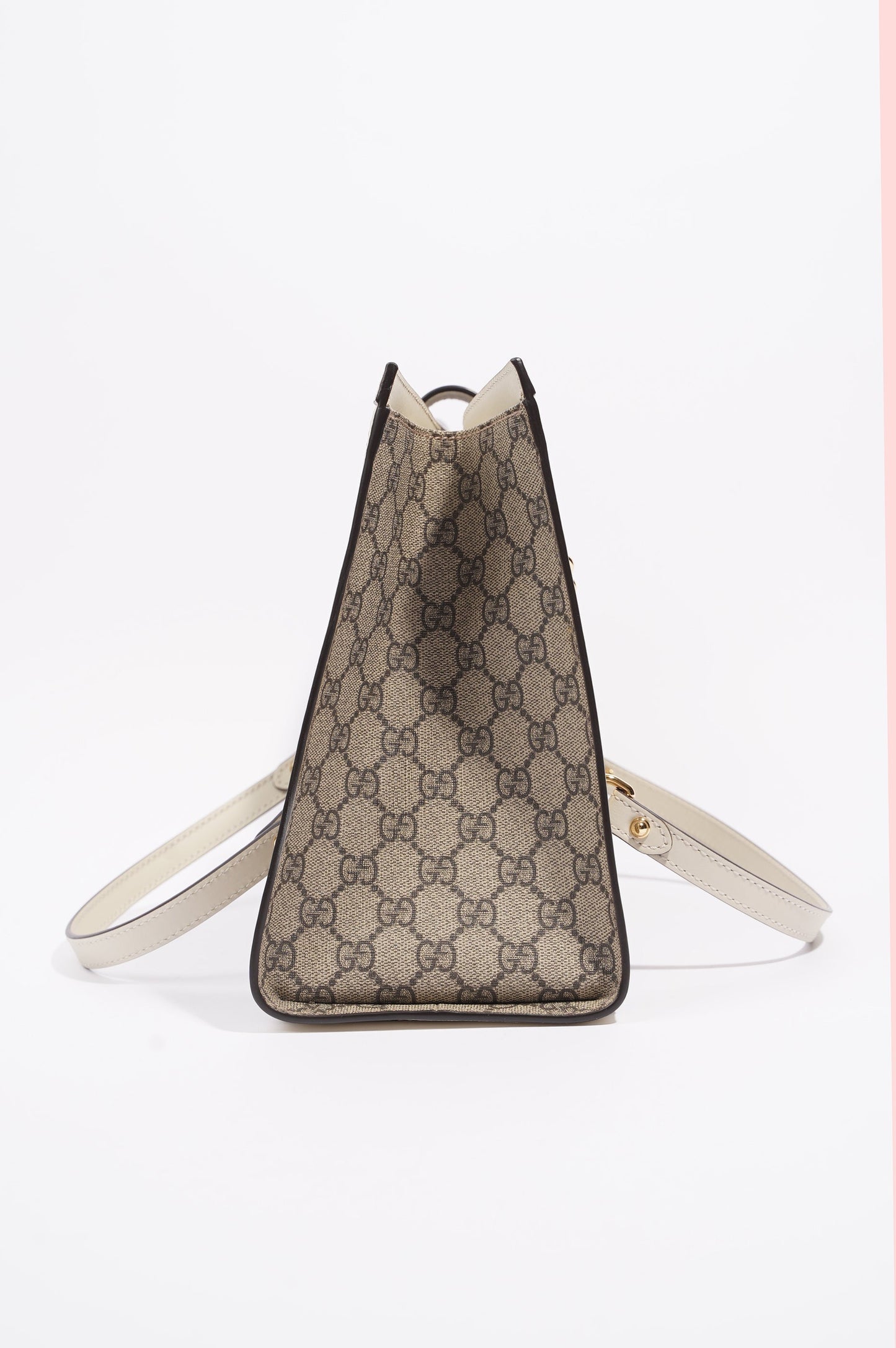 Gucci Womens Padlock Bag Supreme / White Medium