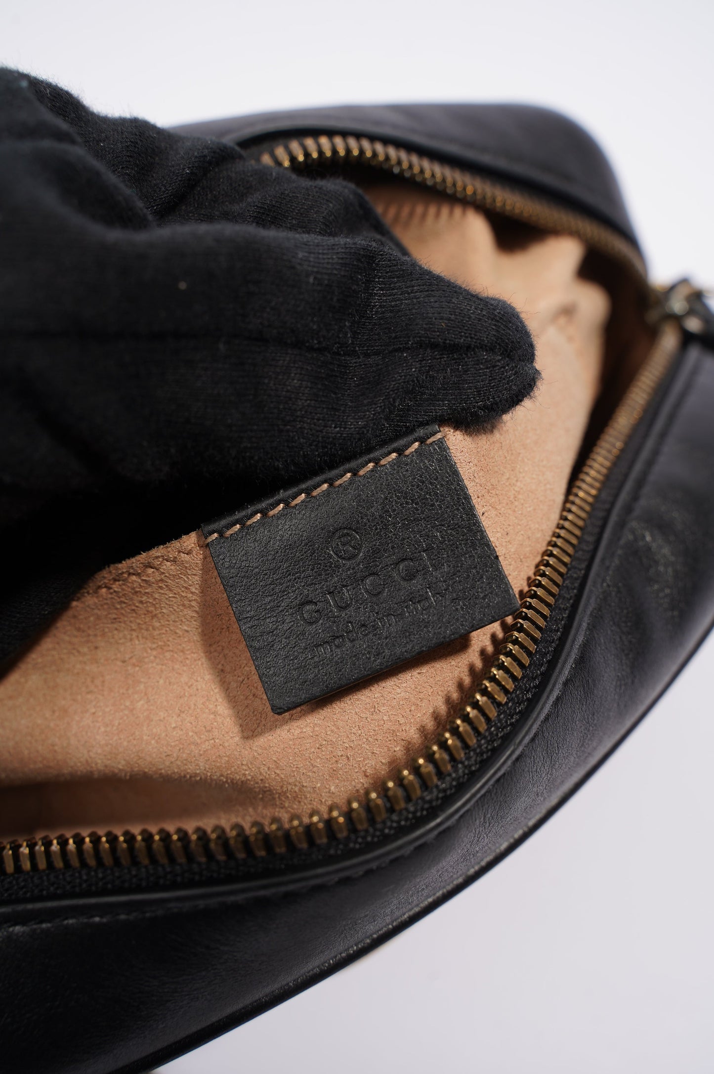 Gucci Womens Marmont Zip Black / Gold Small