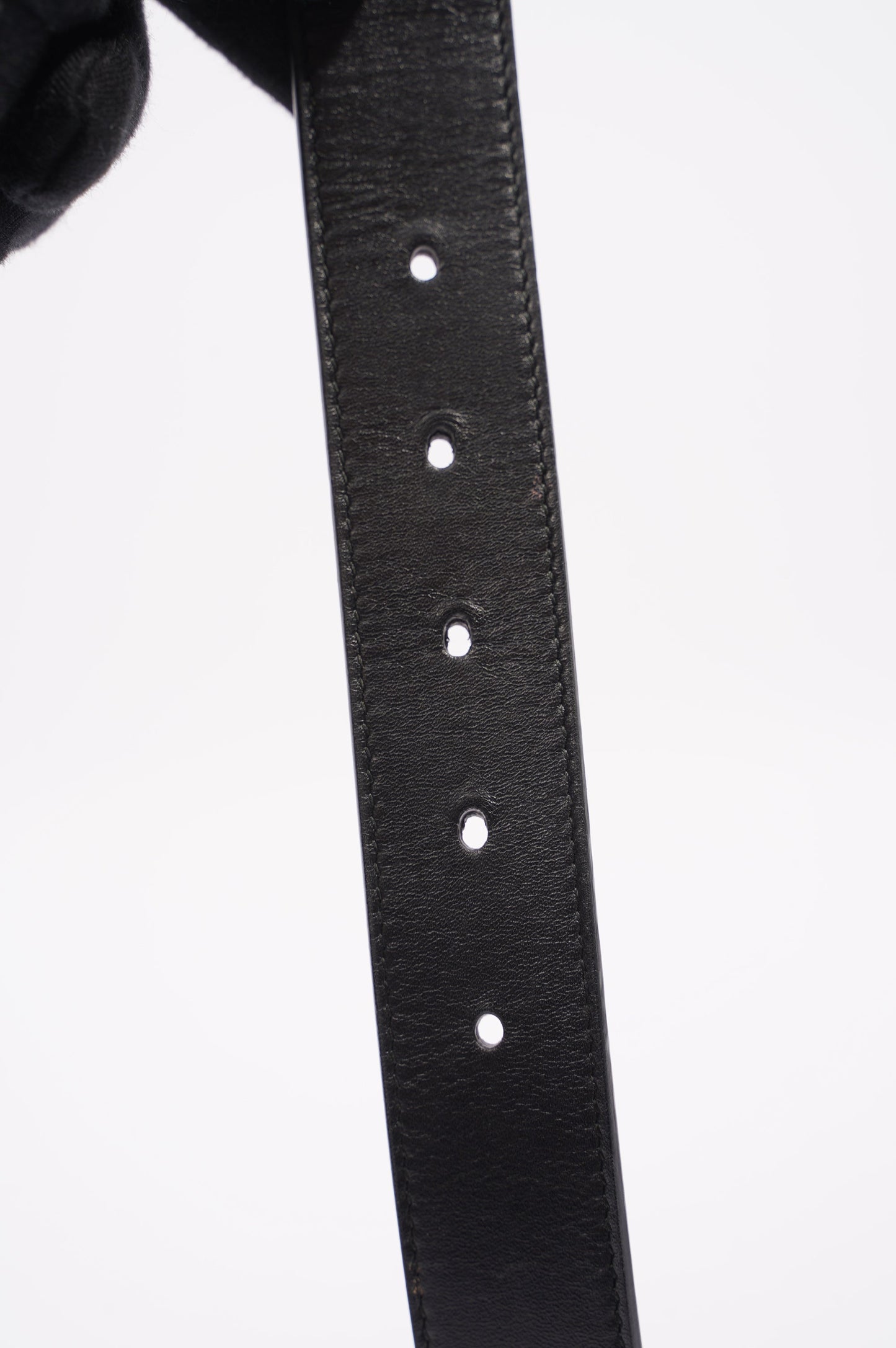 Gucci Womens Marmont GG Belt Black Leather 65cm