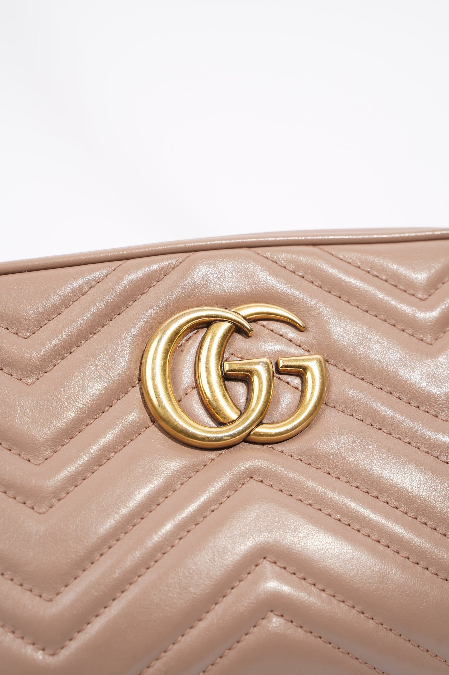 Gucci Womens Marmont Zip Nude Small