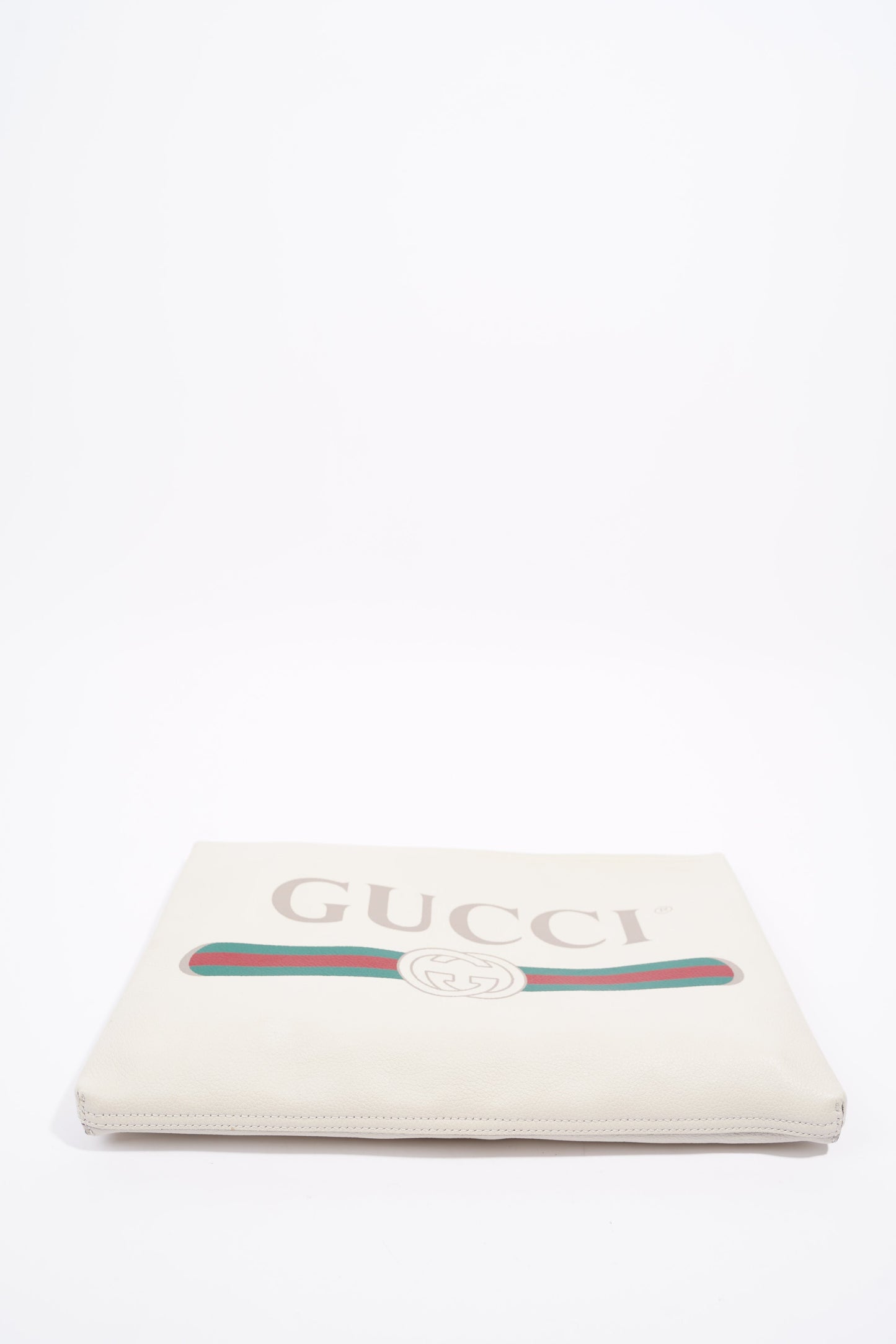 Gucci Womens Portfolio Clutch Bag Cream