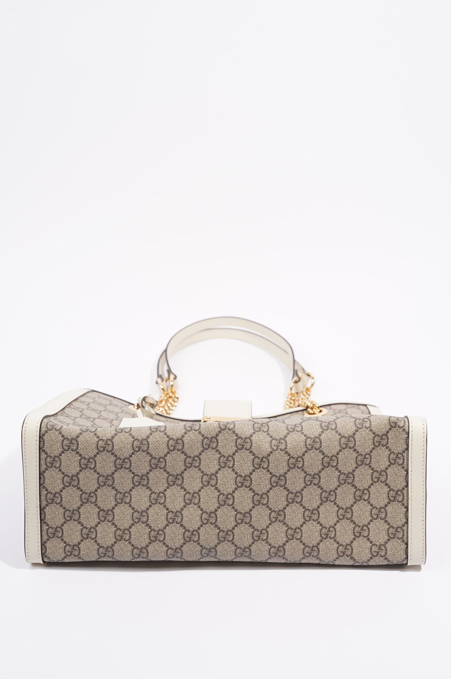 Gucci Womens Padlock Bag Supreme / White Medium