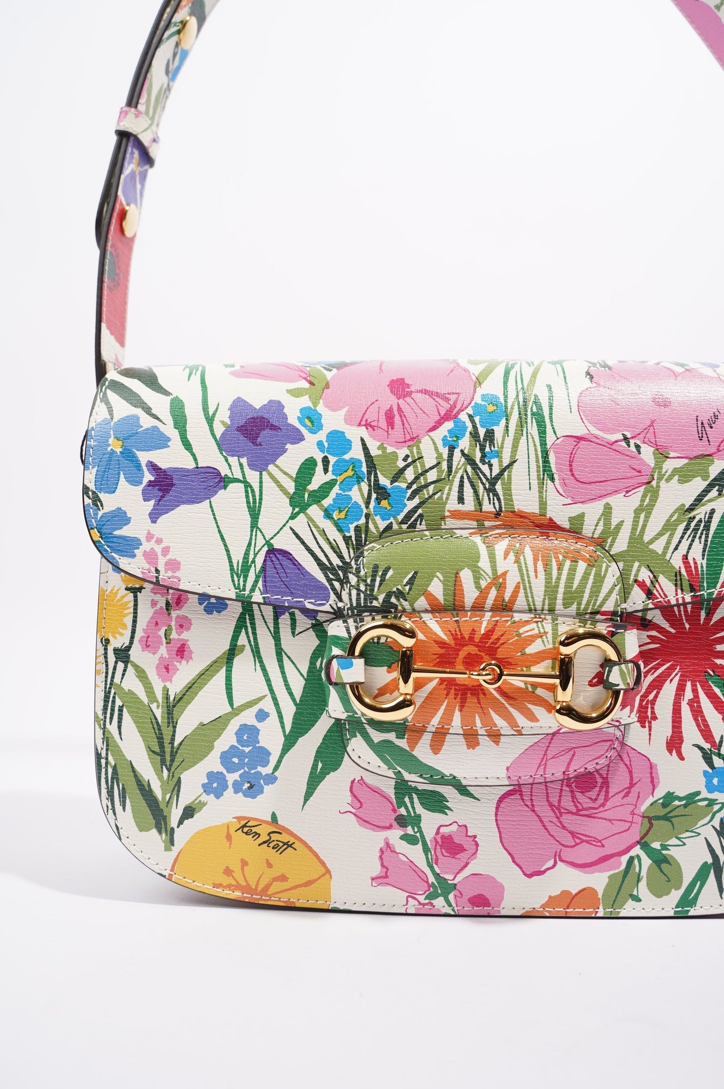 Gucci x Ken Scott Womens Horsebit Floral Multicolour