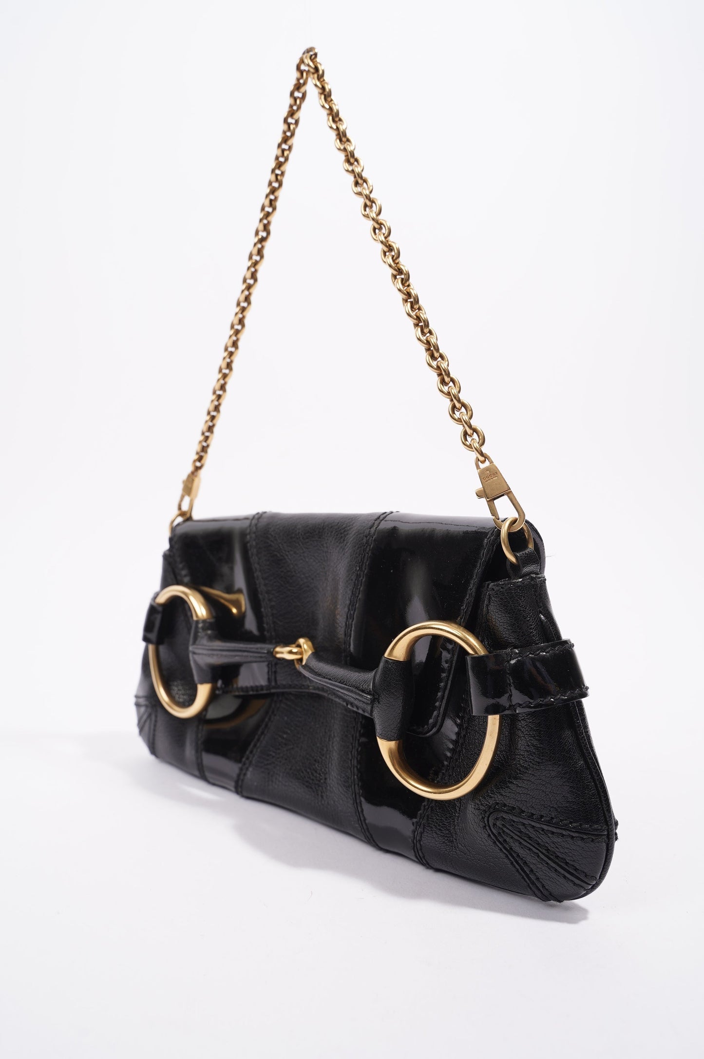 Gucci Womens Horsebit Vintage Tom Ford Bag Black