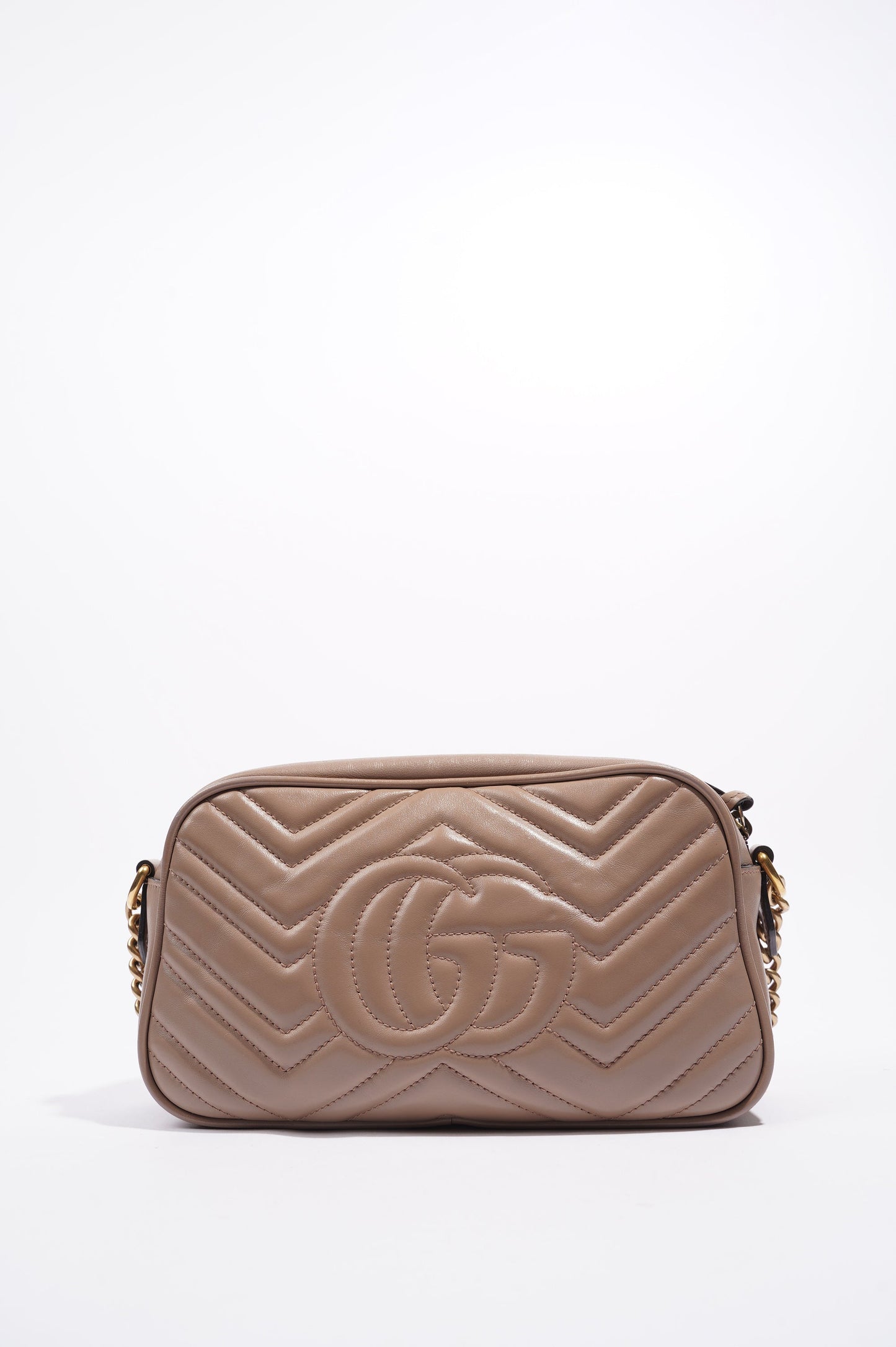 Gucci Womens Marmont Zip Nude Small