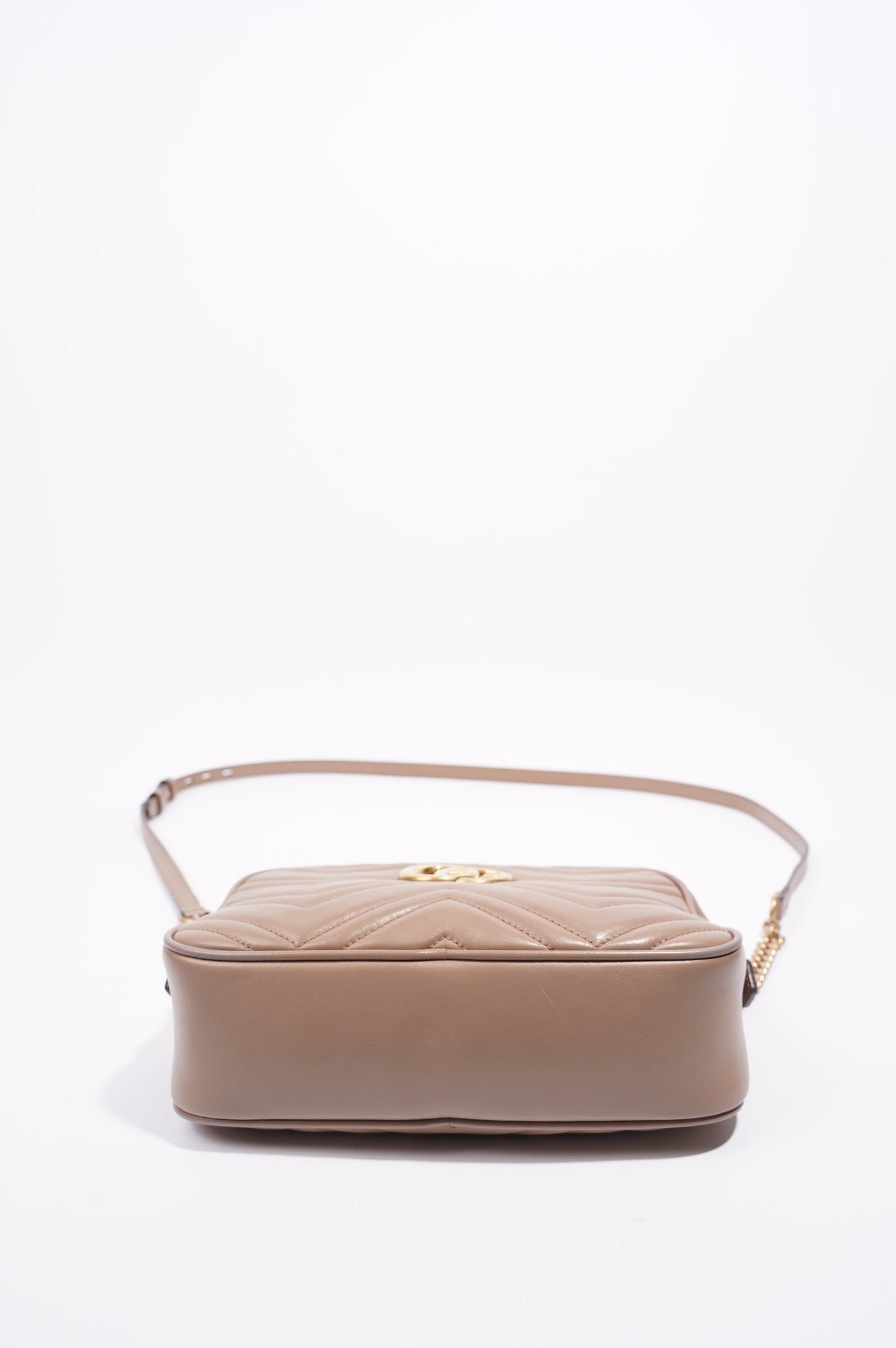 Gucci Womens Marmont Zip Nude Small