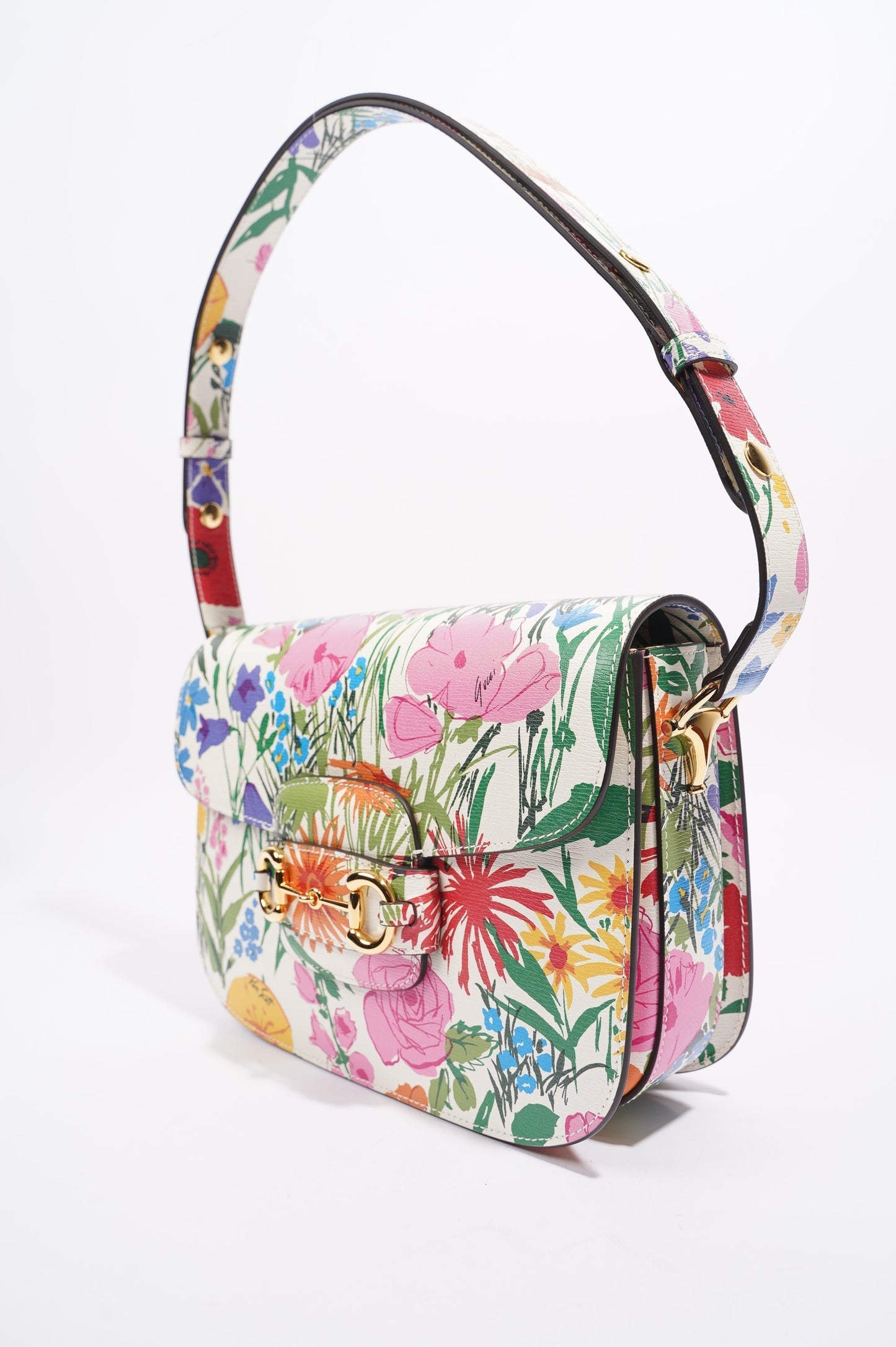 Gucci x Ken Scott Womens Horsebit Floral Multicolour