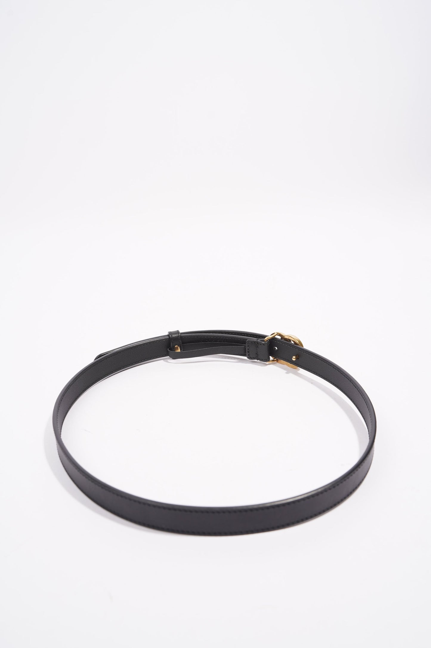 Gucci Womens GG Marmont Belt Black Leather 75cm - 30"