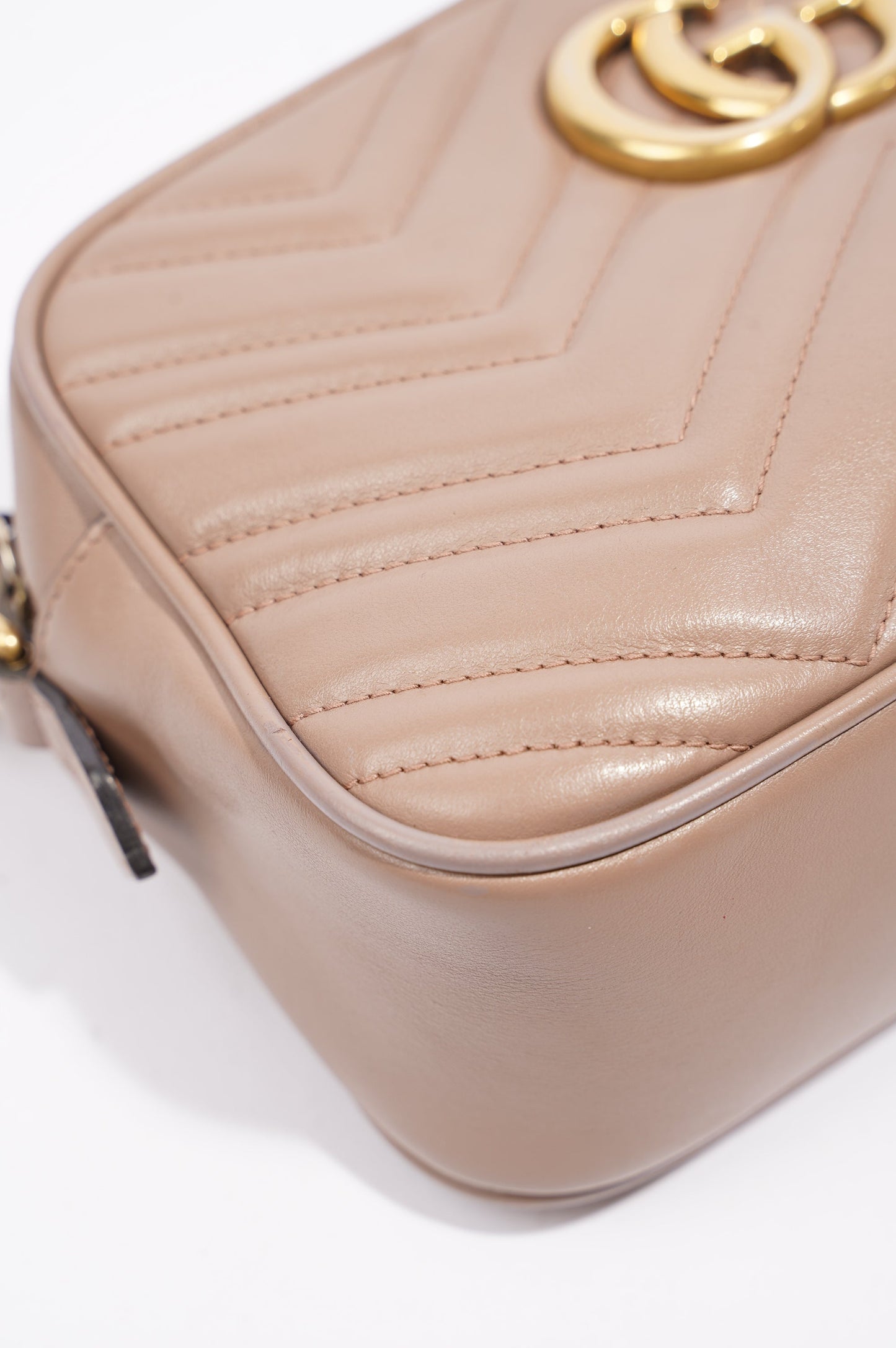 Gucci Womens Marmont Zip Nude Small