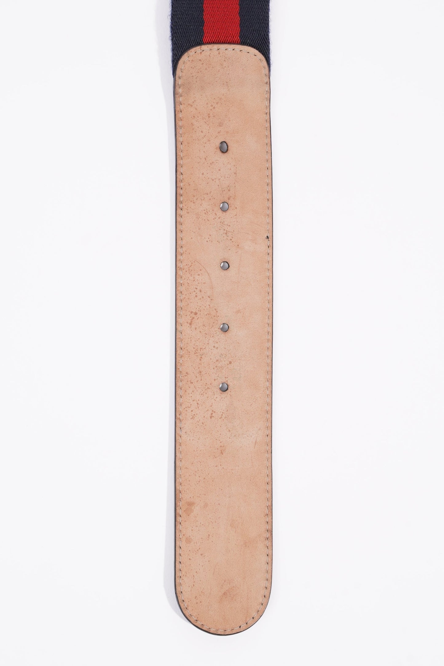 Gucci Mens Interlocking Belt Navy / Red 95cm - 38"