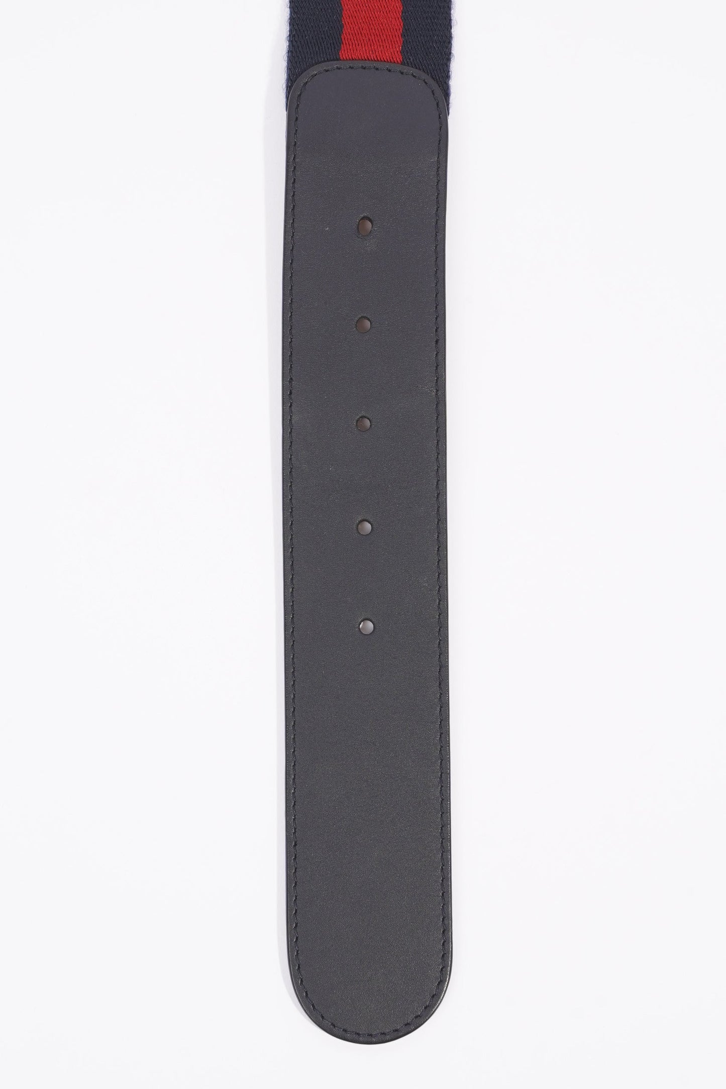 Gucci Mens Interlocking Belt Navy / Red 95cm - 38"